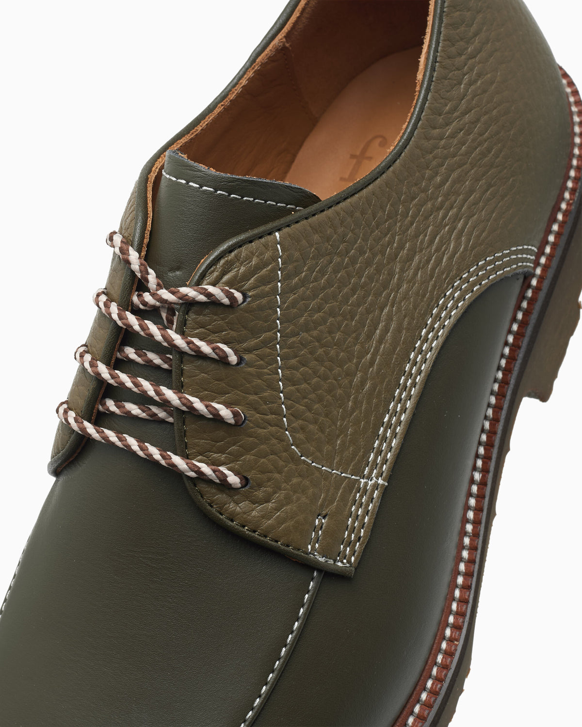 Shoes forét x Pennon 4 Eye Derby Vibram Men's Shoes - F5599-GREEN