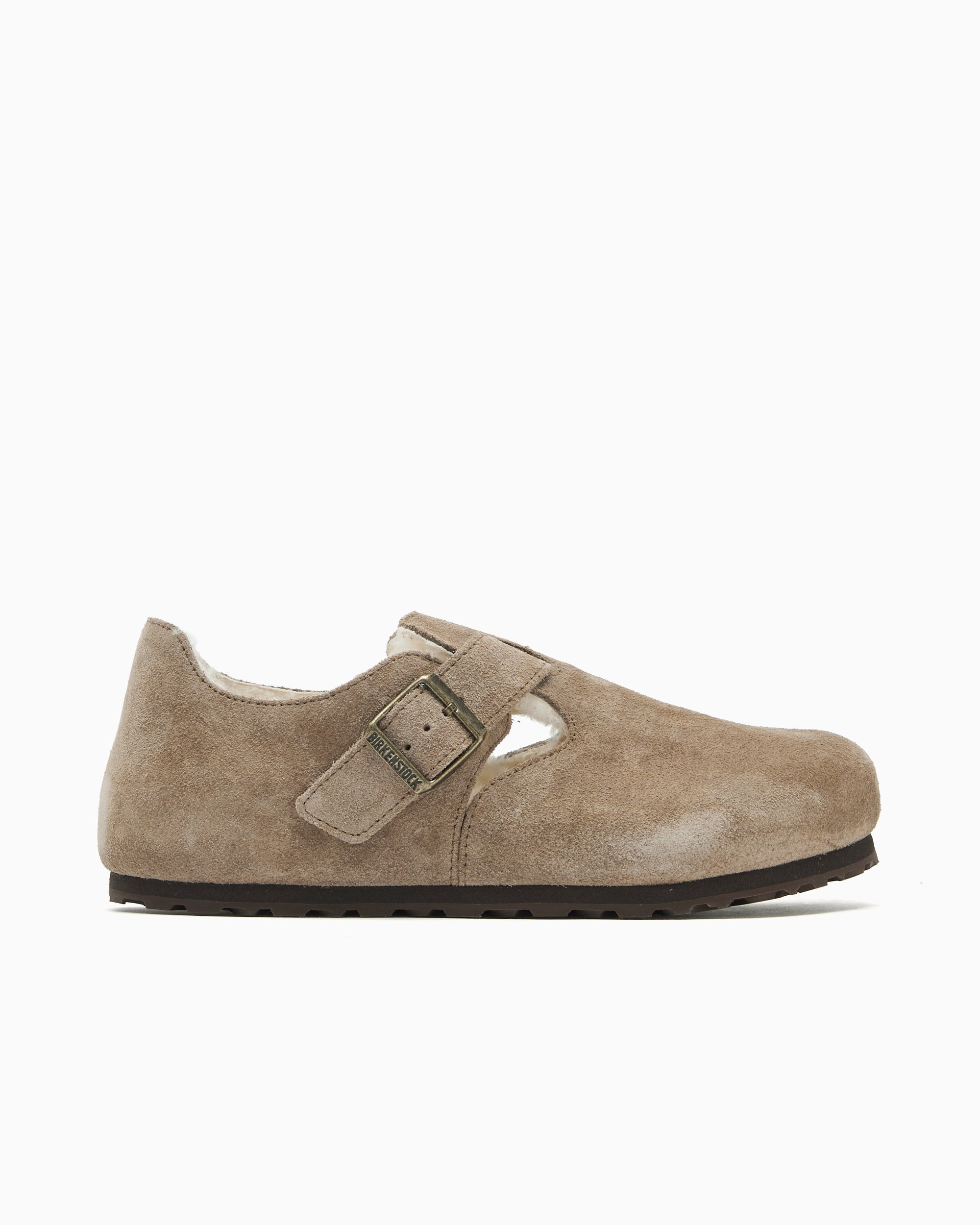 Shoes Zapatos BIRKENSTOCK Women's London Shearling Suede Leather Regular Unisex Women's Shoes - 1028470