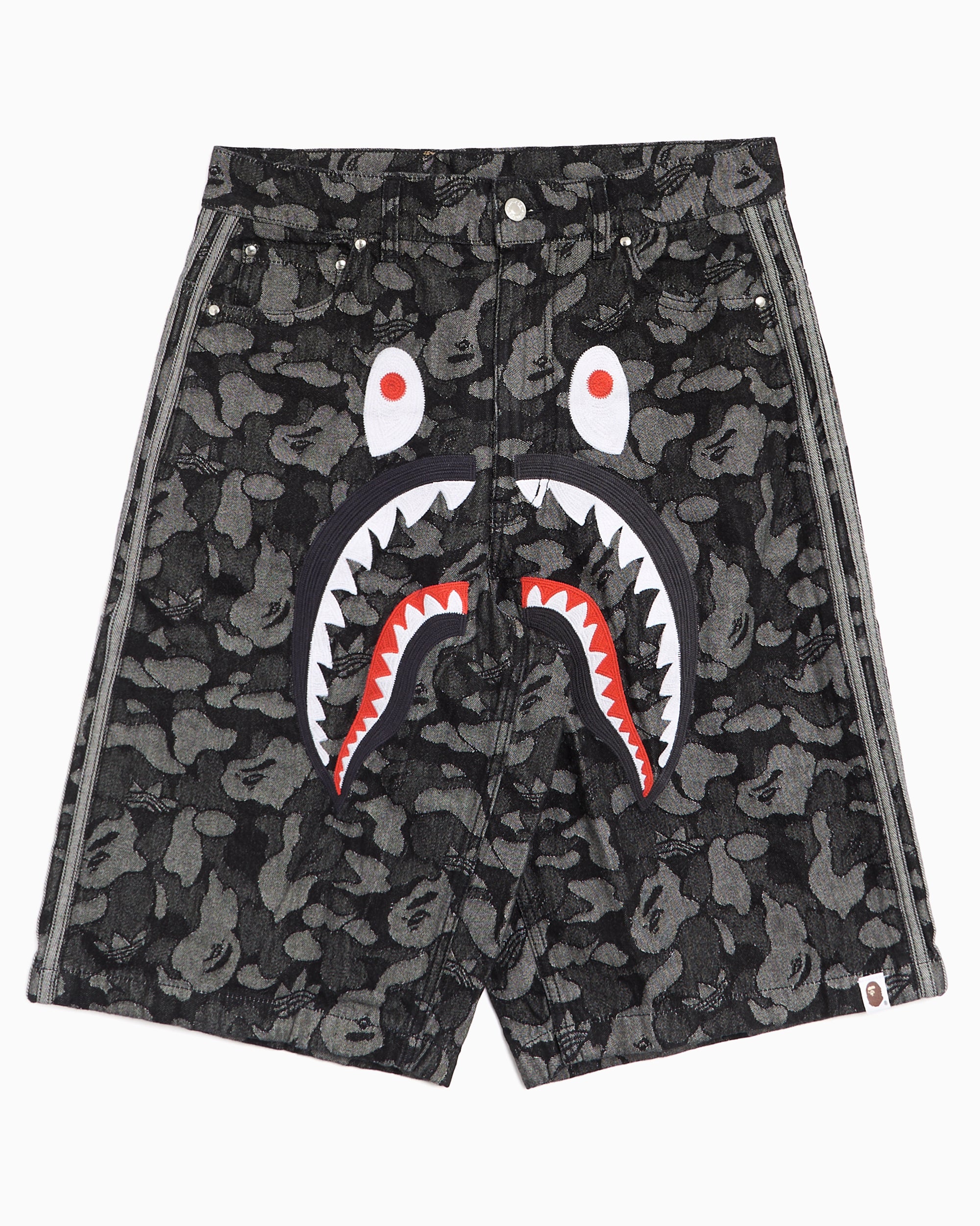 Shorts adidas Originals x BAPE Shark Denim Jorts Relaxed Men's Shorts - KF4917
