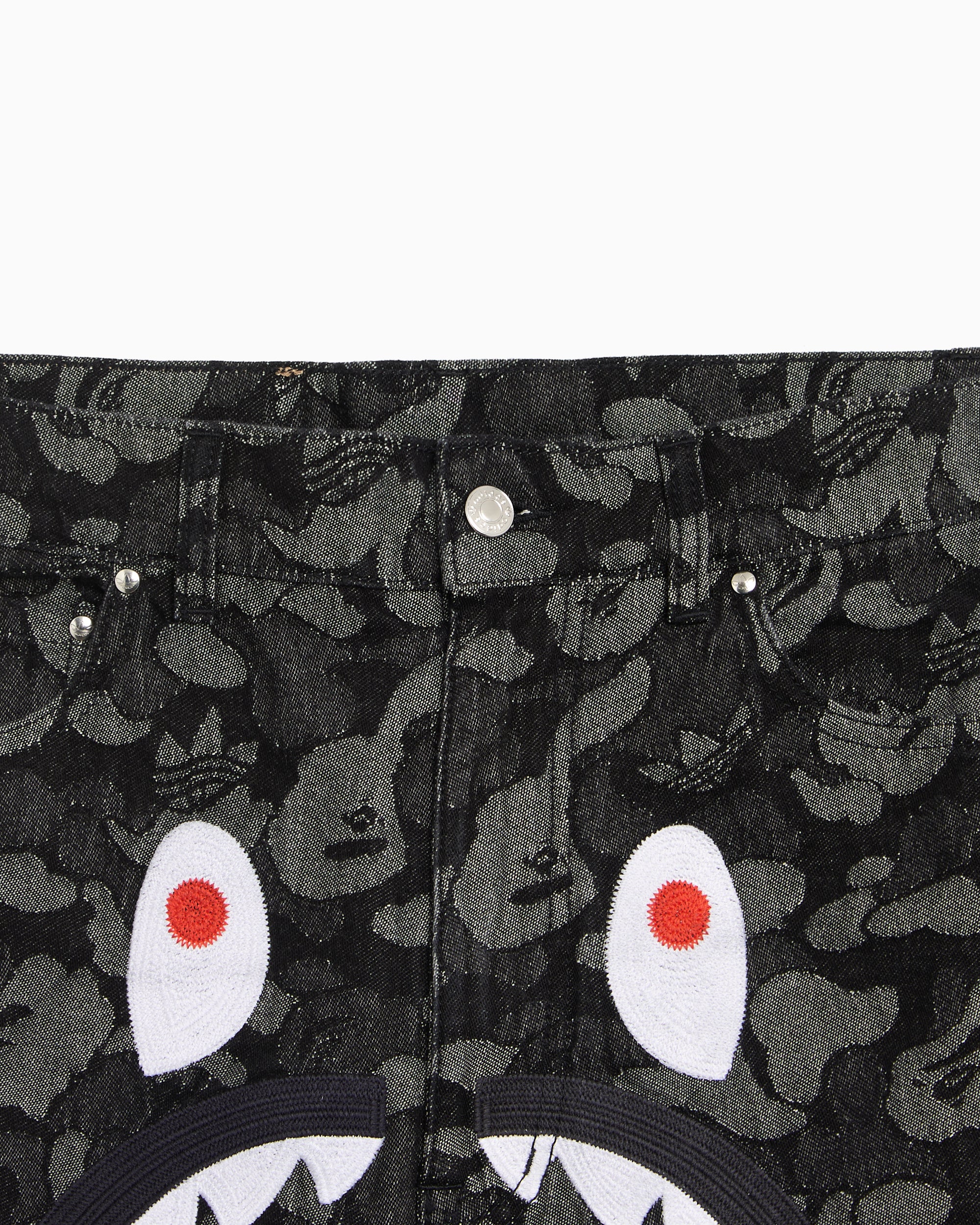 Shorts adidas Originals x BAPE Shark Denim Jorts Relaxed Men's Shorts - KF4917