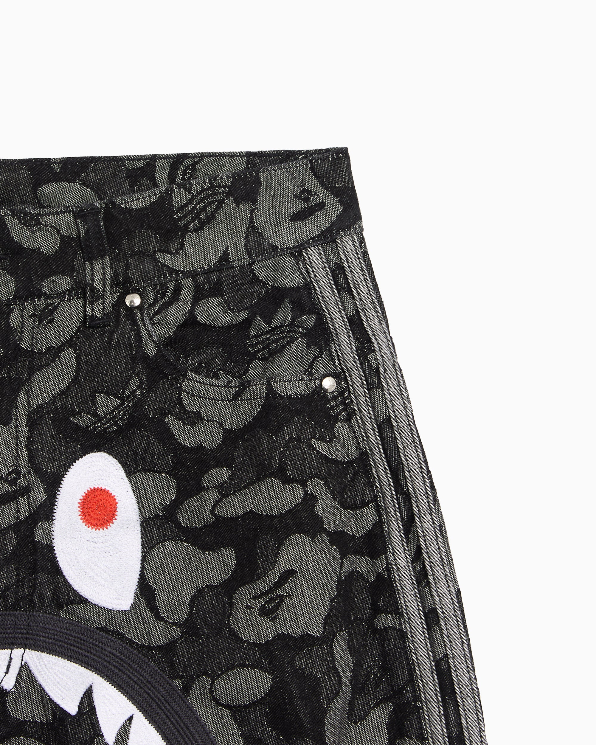 Shorts adidas Originals x BAPE Shark Denim Jorts Relaxed Men's Shorts - KF4917