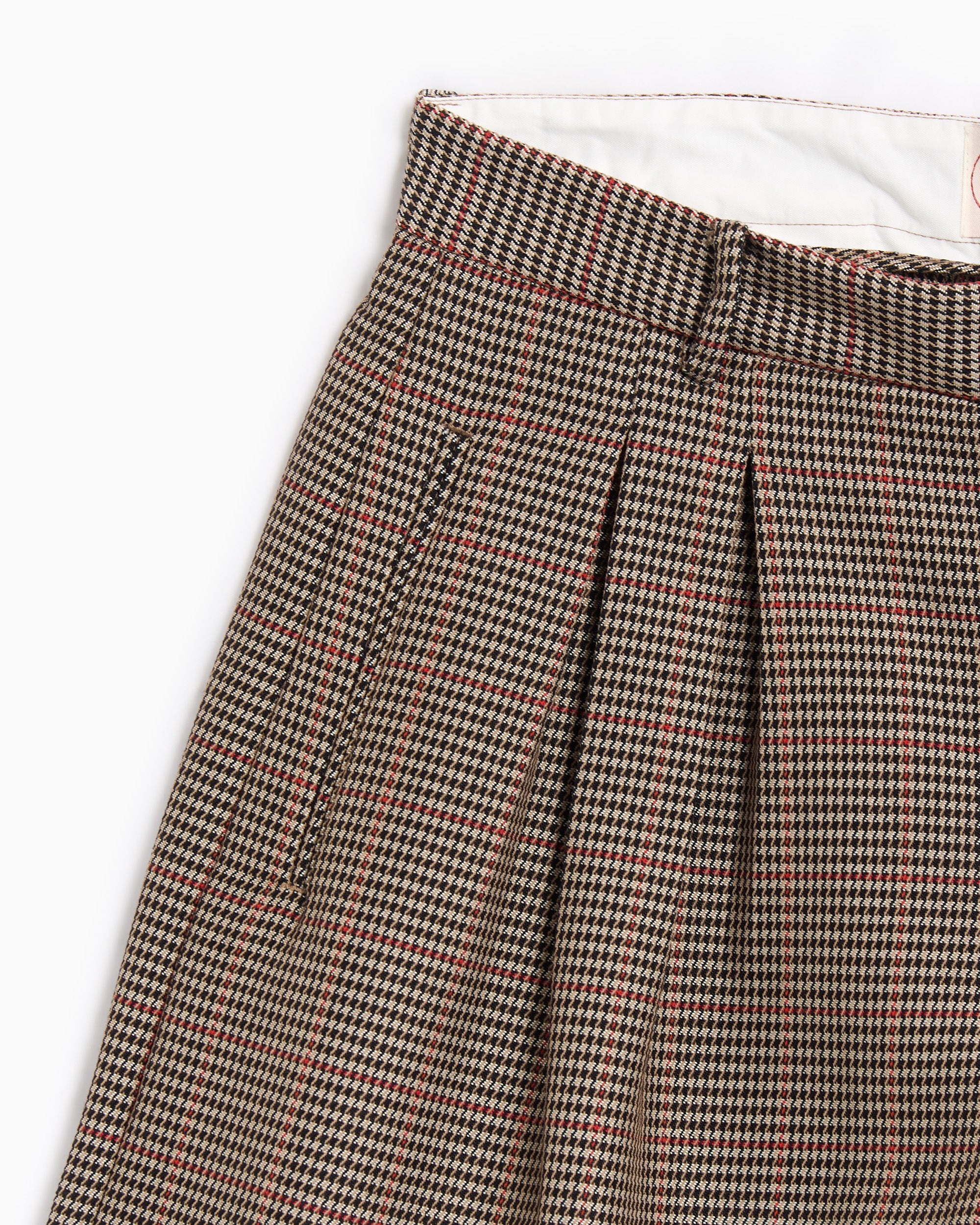 Shorts Brain Dead x Brooks Brothers Houndstooth Plaid Pleated Men's Shorts - BDS24B310041-T