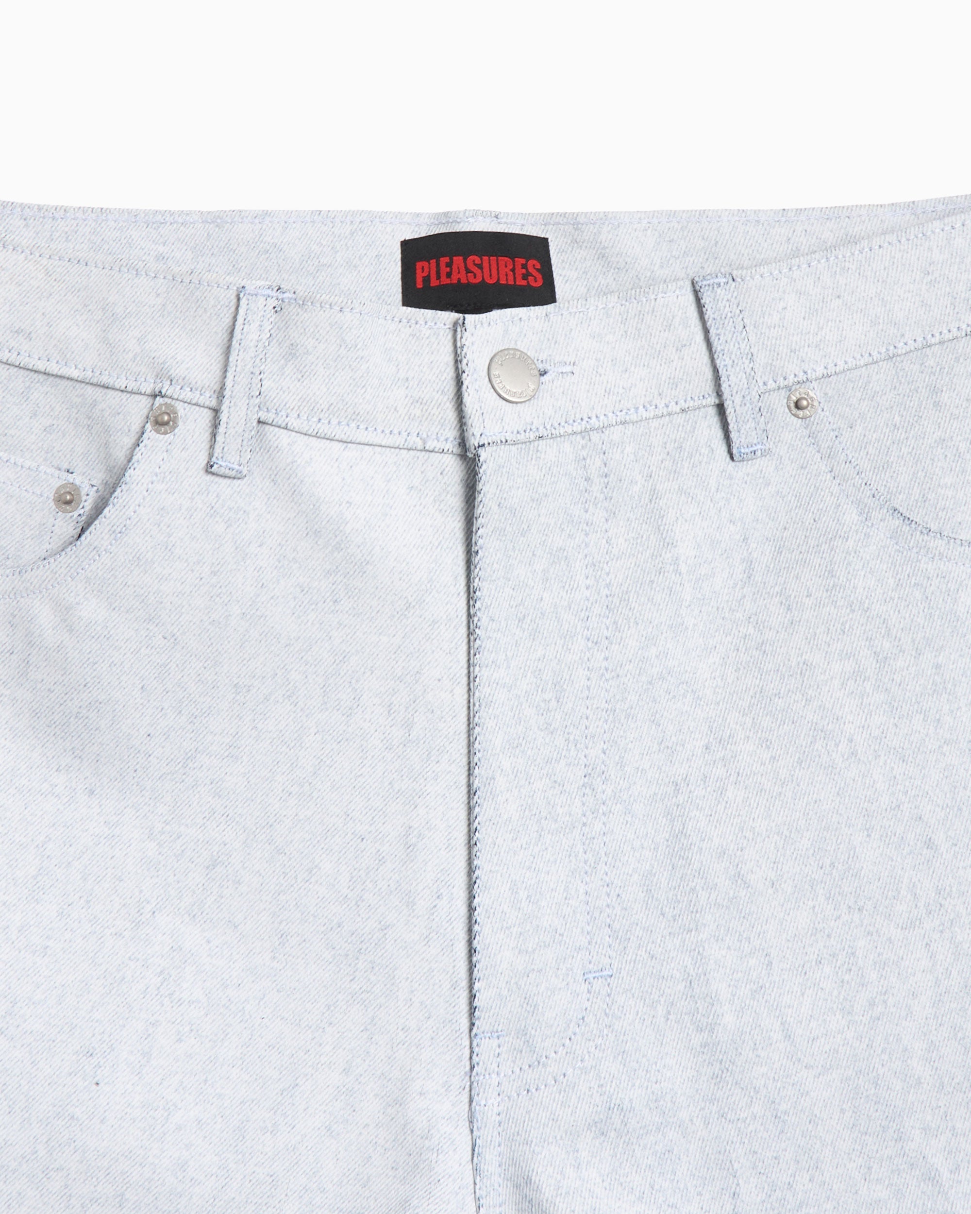 Shorts Pleasures Whiteout Men's Baggy Jorts Relaxed Men's Shorts - P25SP031-WHITE