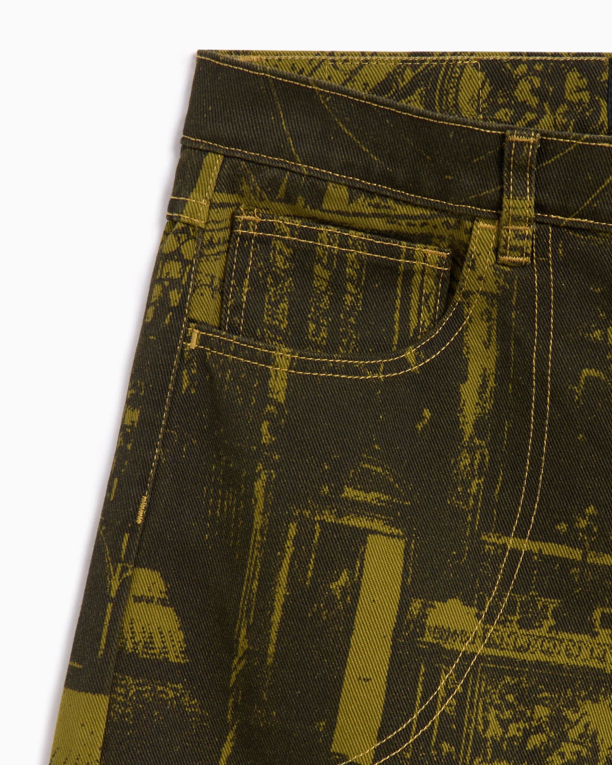 Shorts Rassvet Castle Printed Men's Denim Shorts Men's Shorts - PACC16P014-1