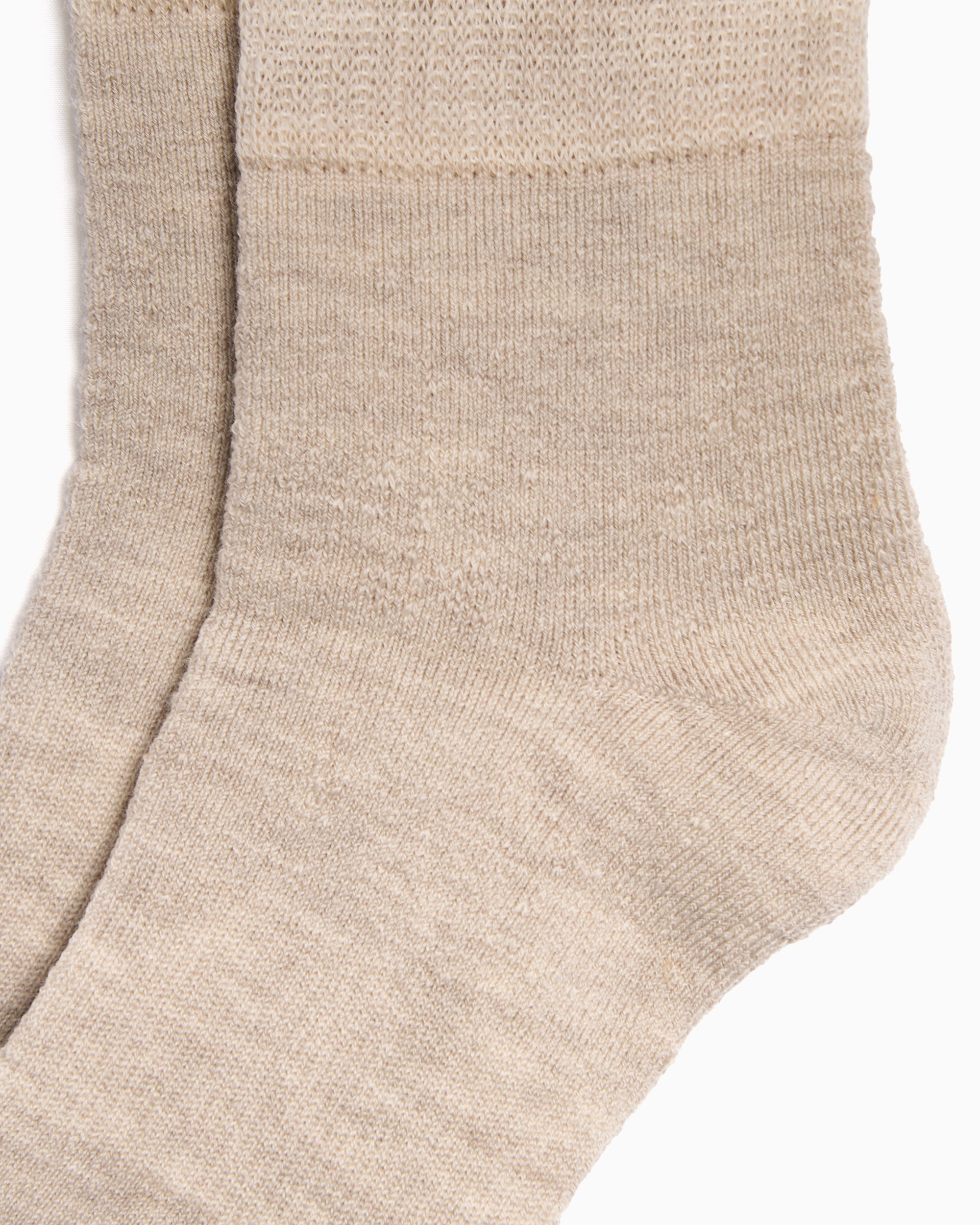 Socks Needles Rib Unisex Socks - RW061-A-Beige