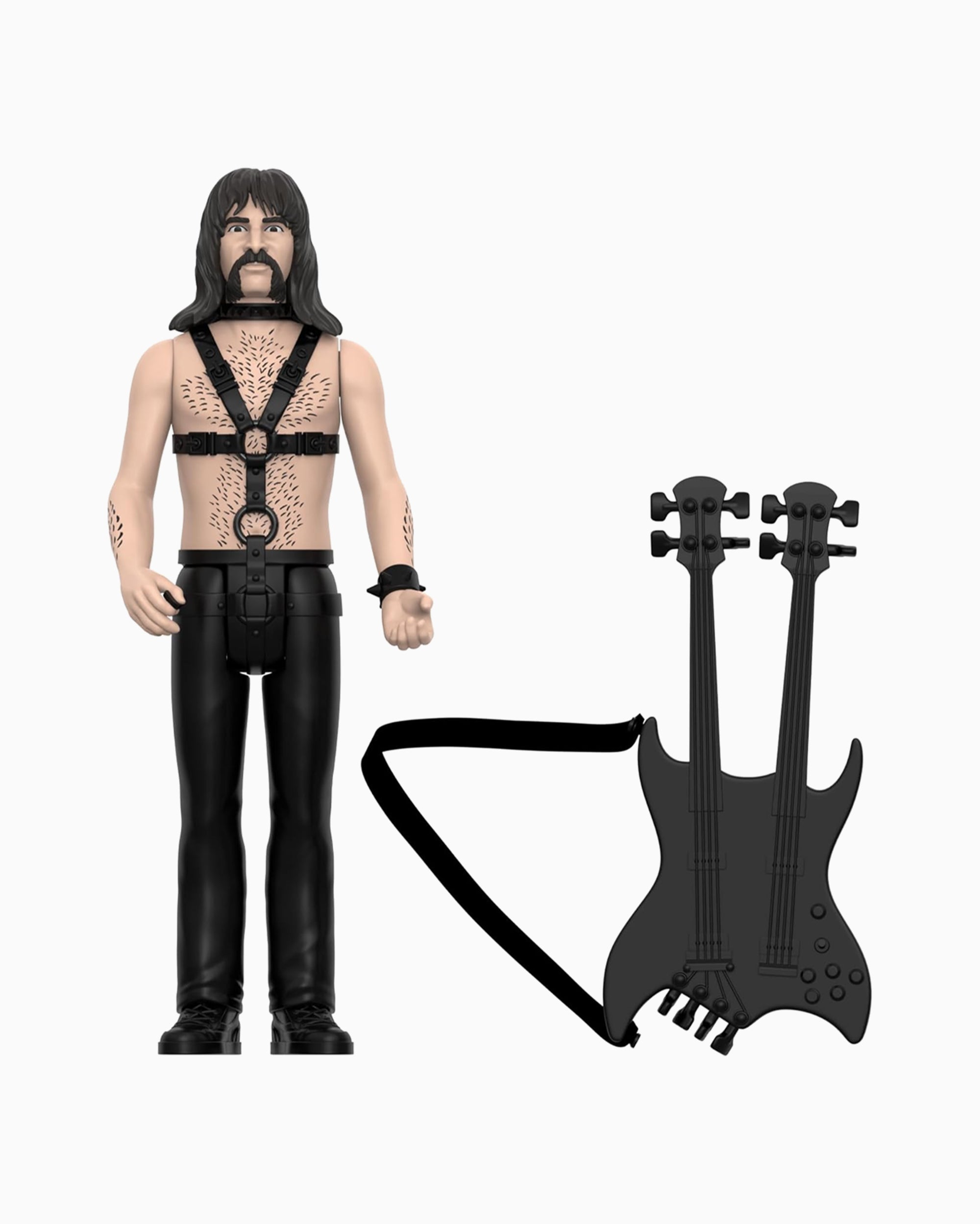 Super7 ReAction Figures Derek Smalls (None More Black) Spinal Tap - S7RFSTDS