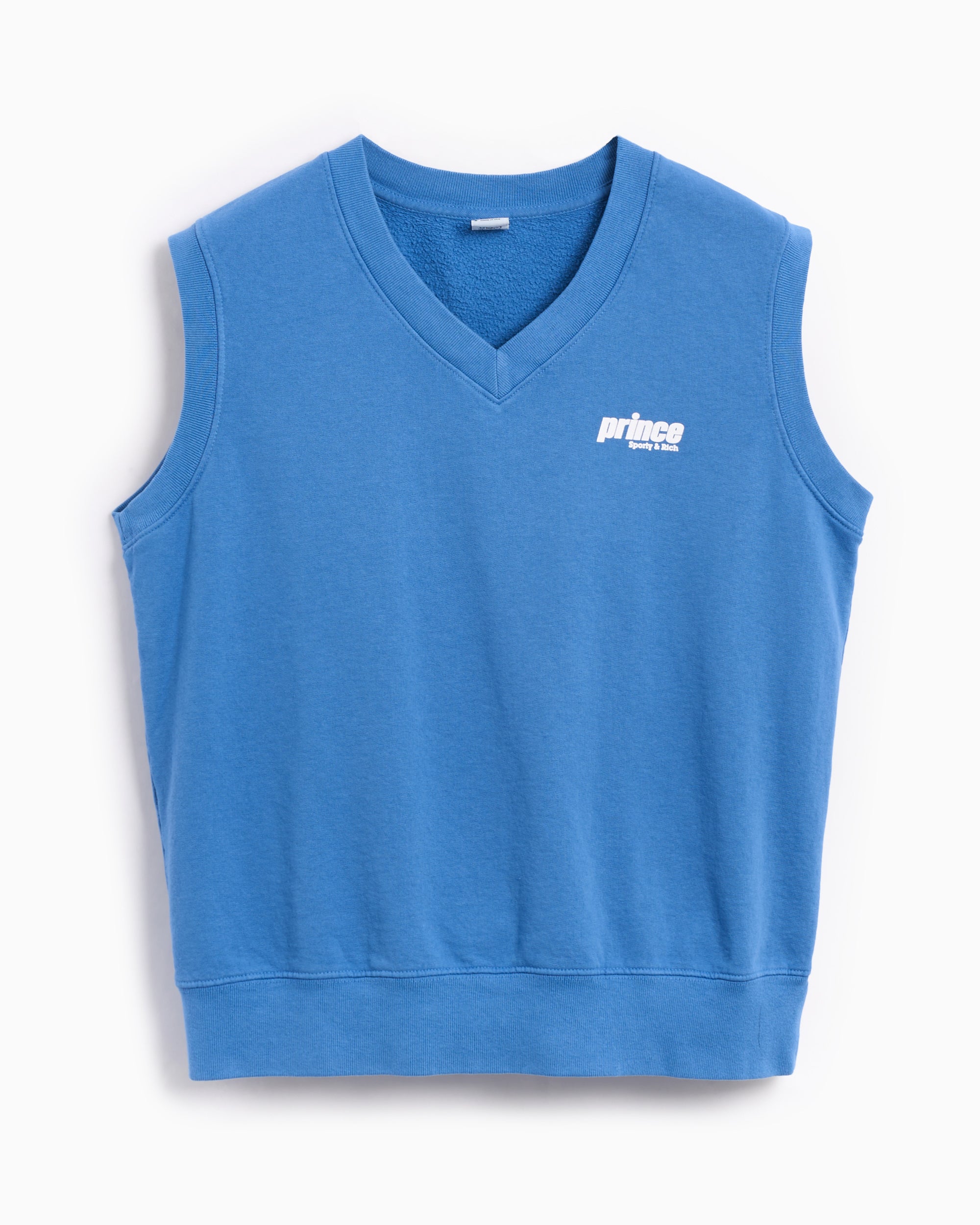 Sweaters 7962 Sporty & Rich x Prince Sporty Embroidered Unisex V-Neck Vest Unisex Sweater - WS044S414PL