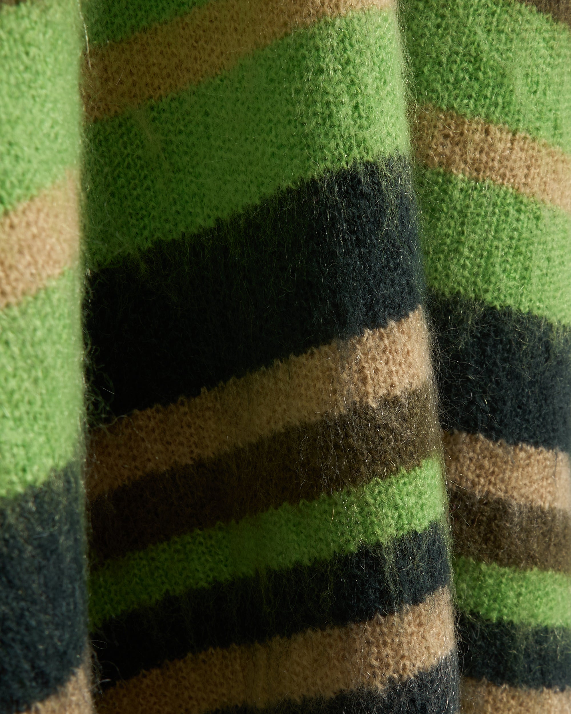 Sweaters Metalwood Studio Men's Striped Knit Sweater Men's Sweater - MWS24-15-101-DGRN