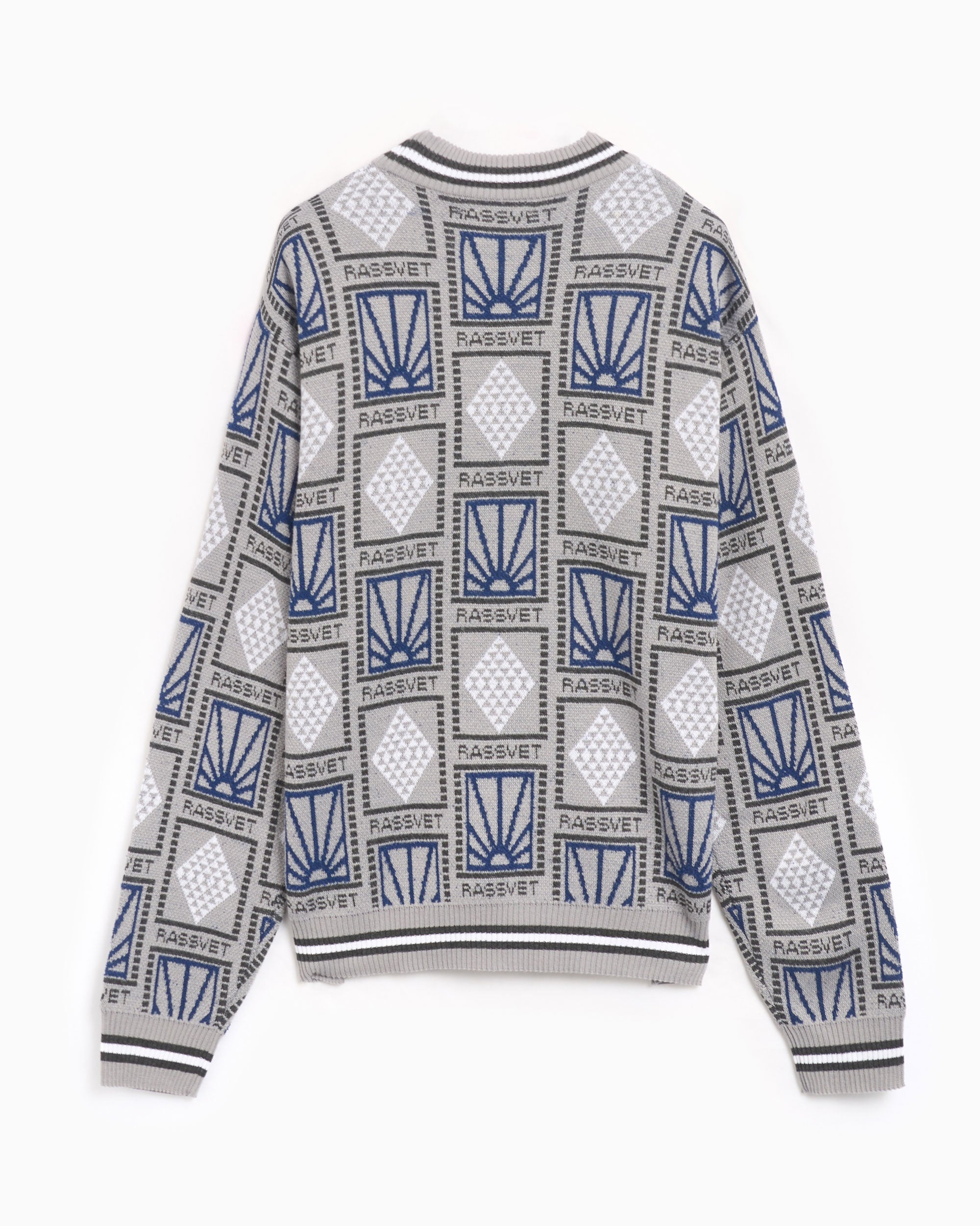 Sweaters Rassvet Pattern Logo Men's Jacquard Knit Sweater Men's Sweater - PACC15N002-2