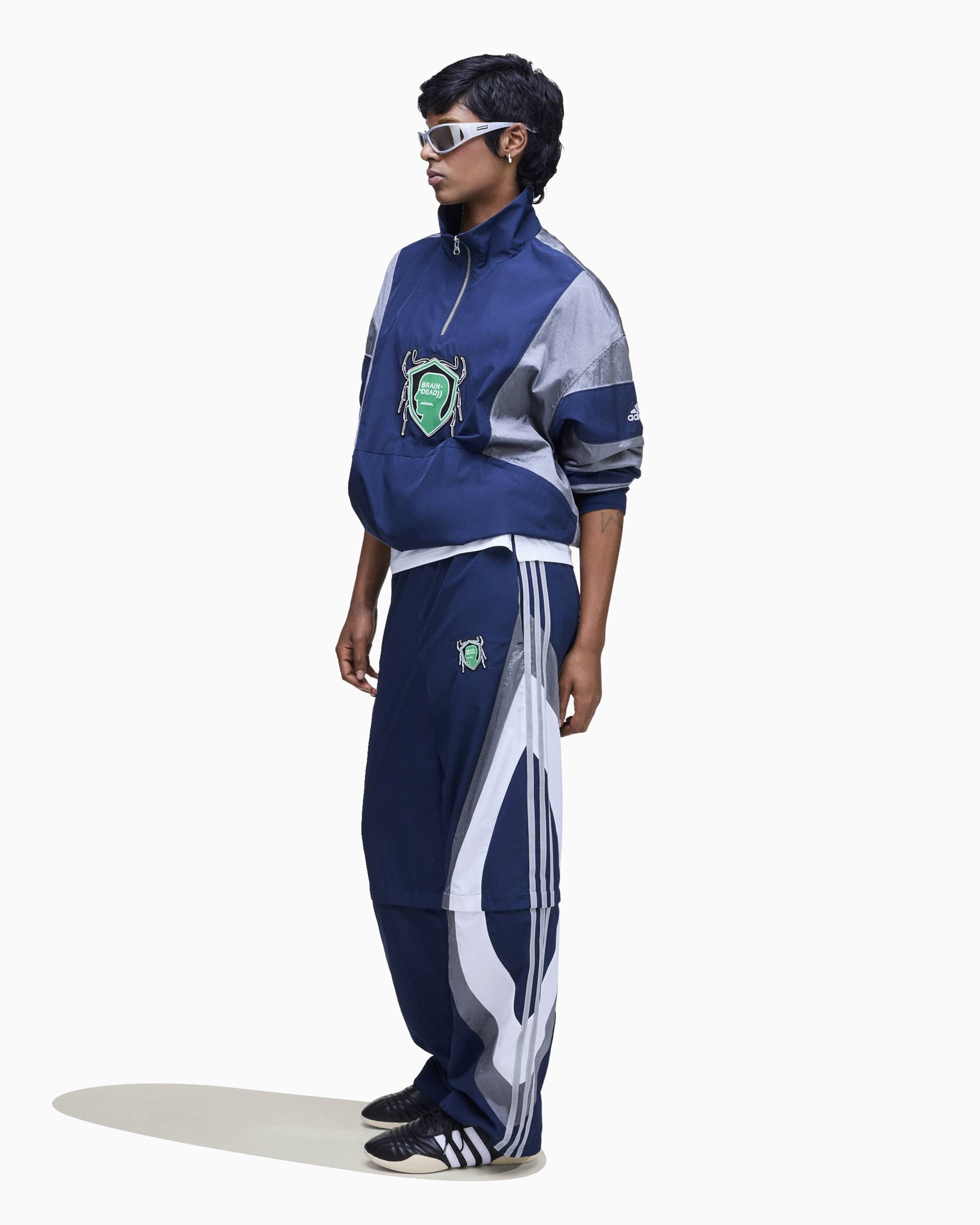 Sweatshirts adidas Originals x Brain Dead Men's Half Zip Sweatshirt - JZ1055