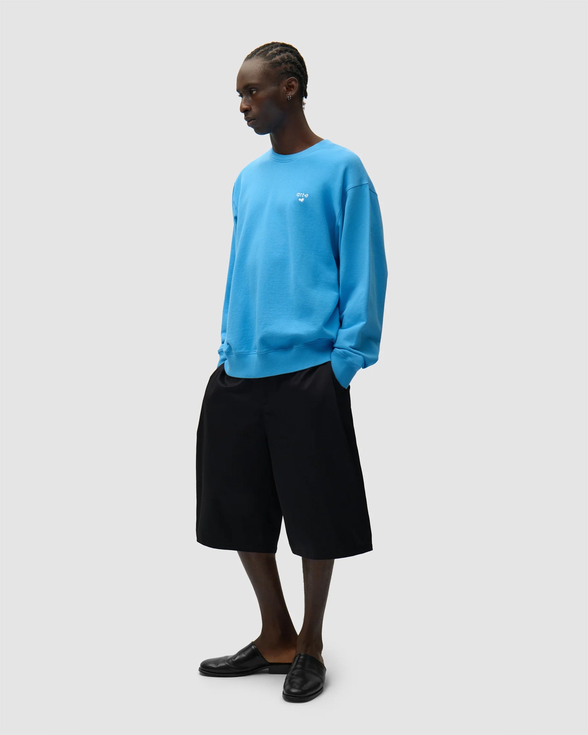 Sweatshirts Arte Antwerp Heart Logo Relaxed Men's Sweatshirt - SS26-164C-Blue