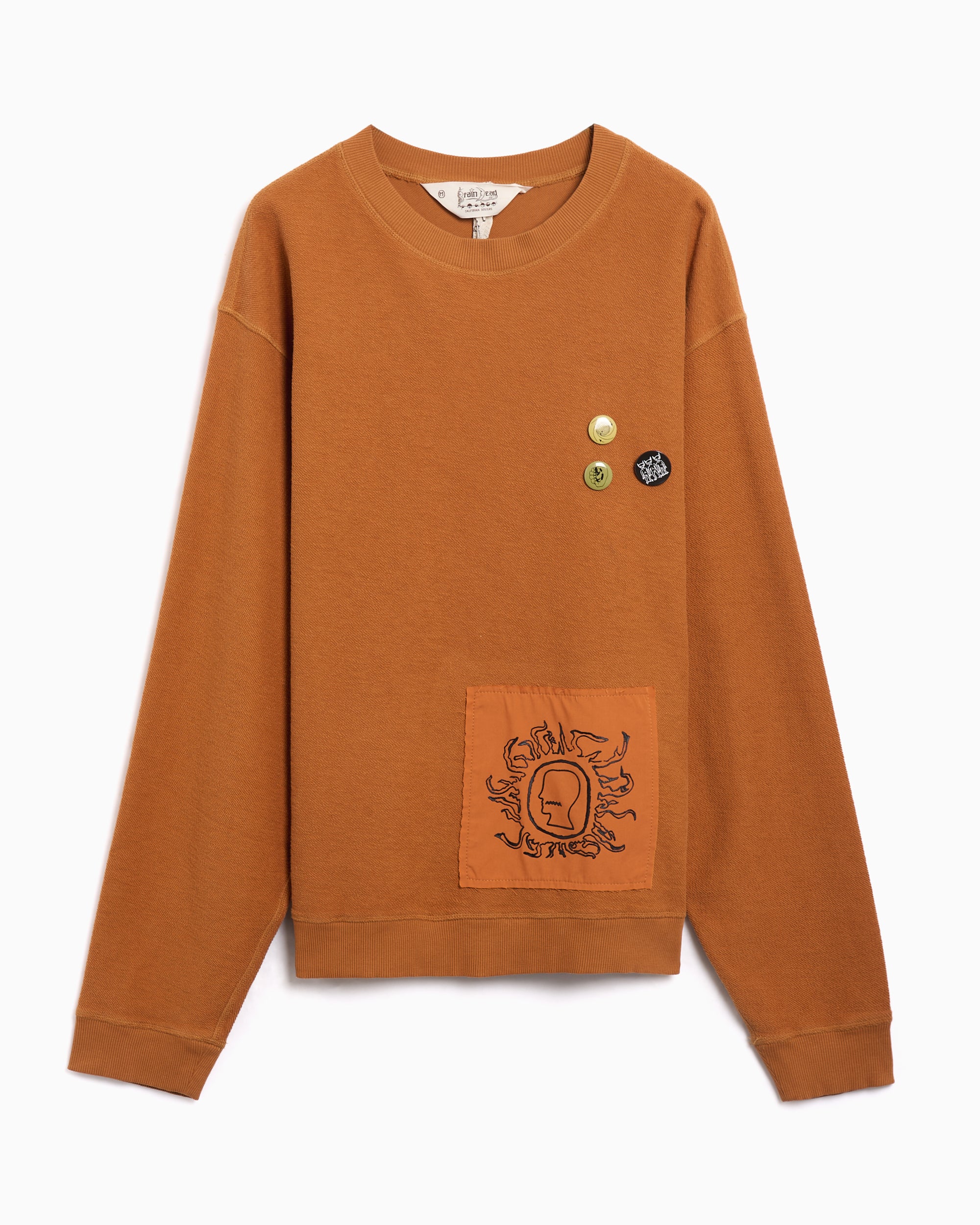 Sweatshirts Brain Dead Gargoyle Graphic Men's Sweatshirt - BDF25T100045-LTBROWN