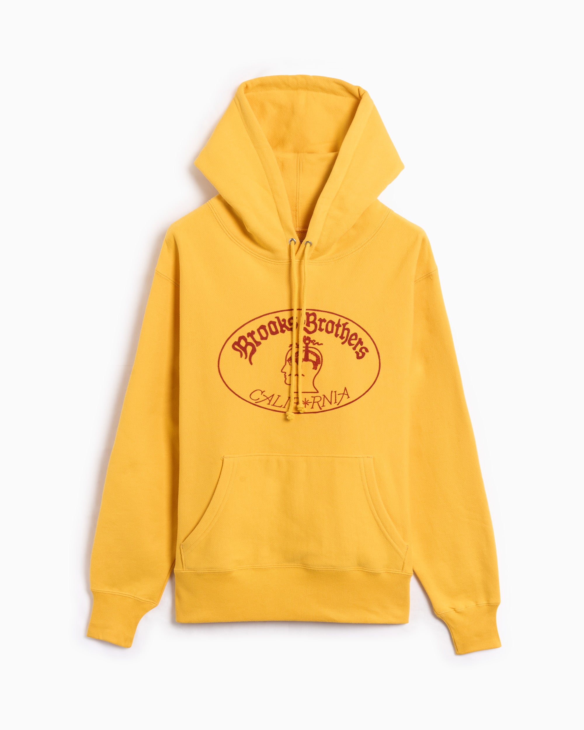Sweatshirts Brain Dead x Brooks Brothers Logo Men's Hoodie - BDP25T090044-YLW