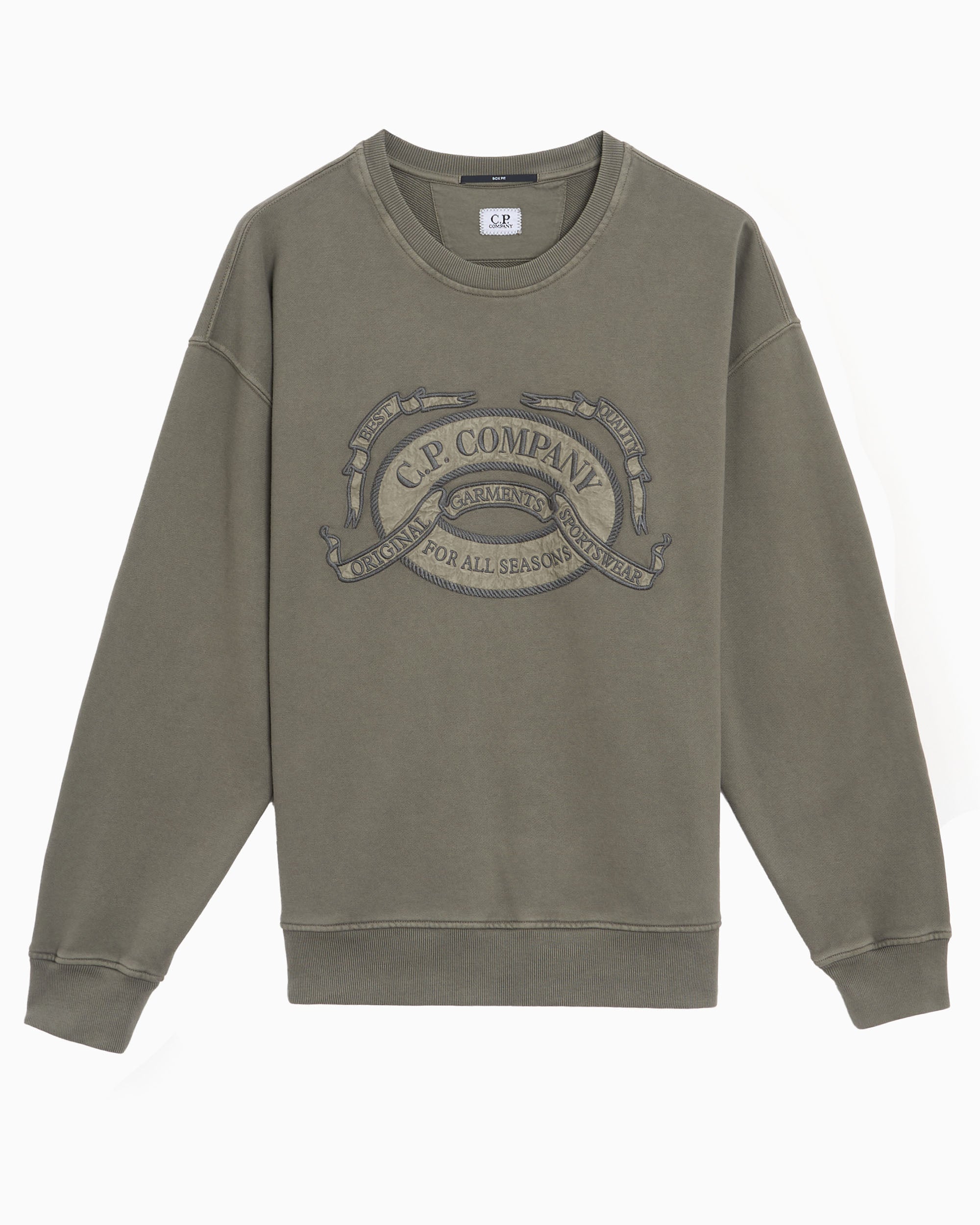 Sweatshirts CP Company Embroidered Boxy Men's Sweatshirt - 20CMSS217A006090O-921