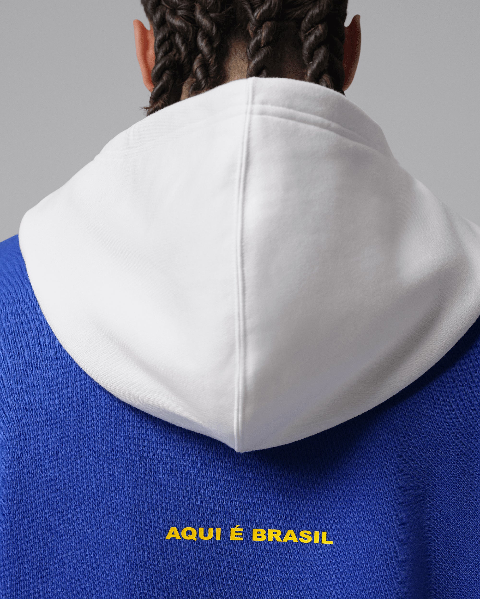 Sweatshirts Jordan Brooklyn Brasil Logo Oversize Men's Hoodie - IF3898-417