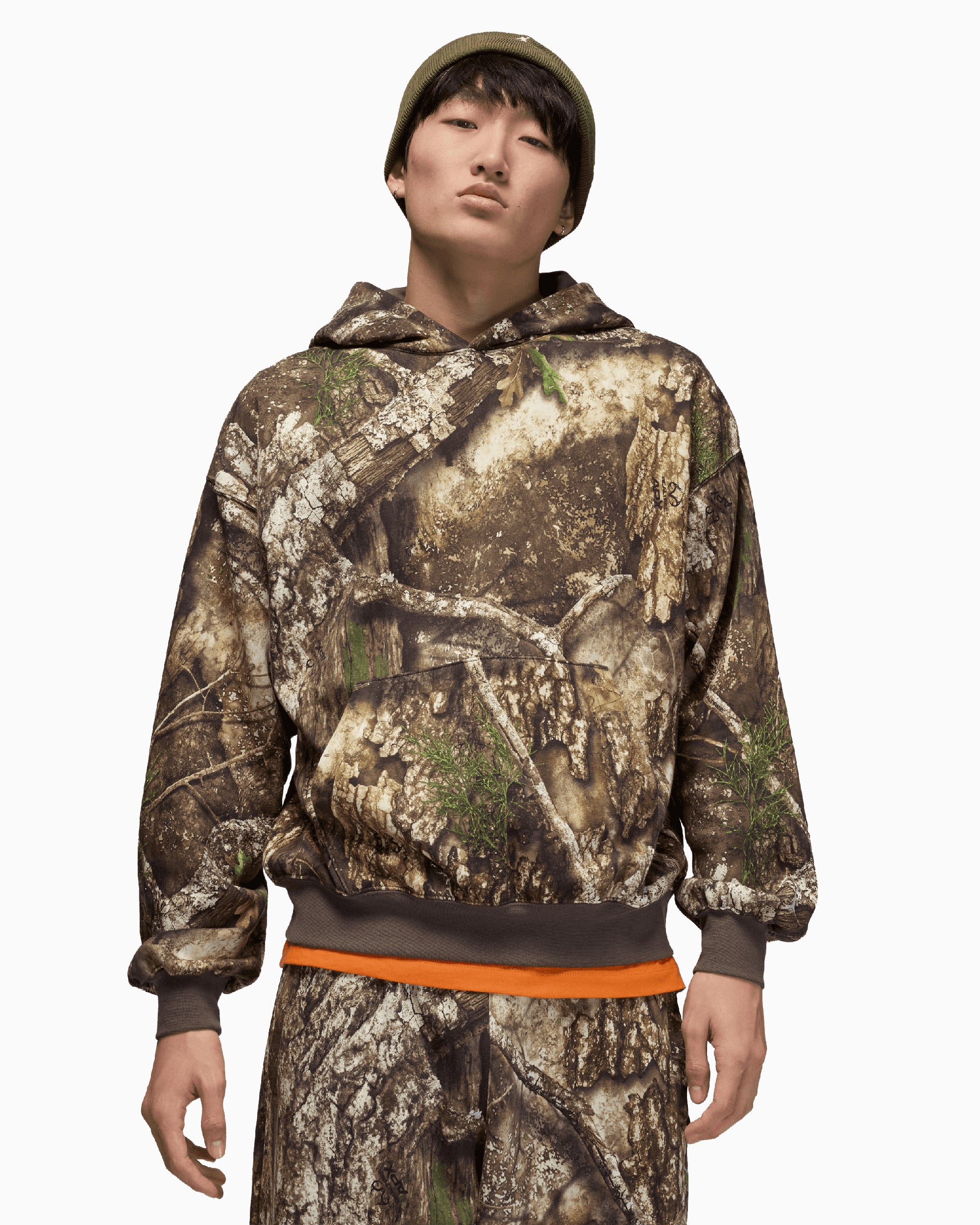 Sweatshirts Jordan Brooklyn Realtree Camo Print Relaxed Men's Hoodie - HV1860-222