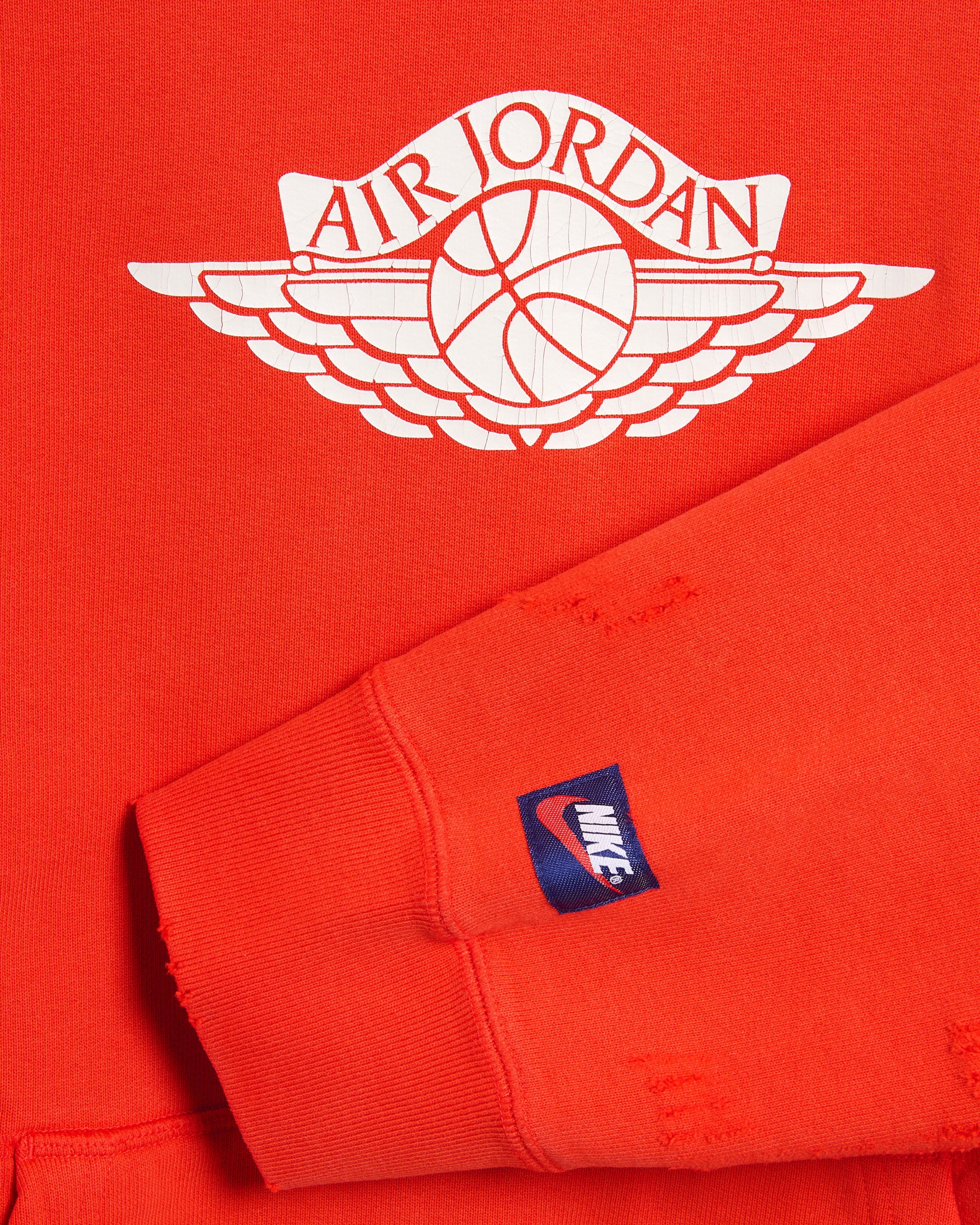 Sweatshirts Jordan Rare Air Fleece "Chile Red" Logo Oversize Men's Hoodie - IB3003-673