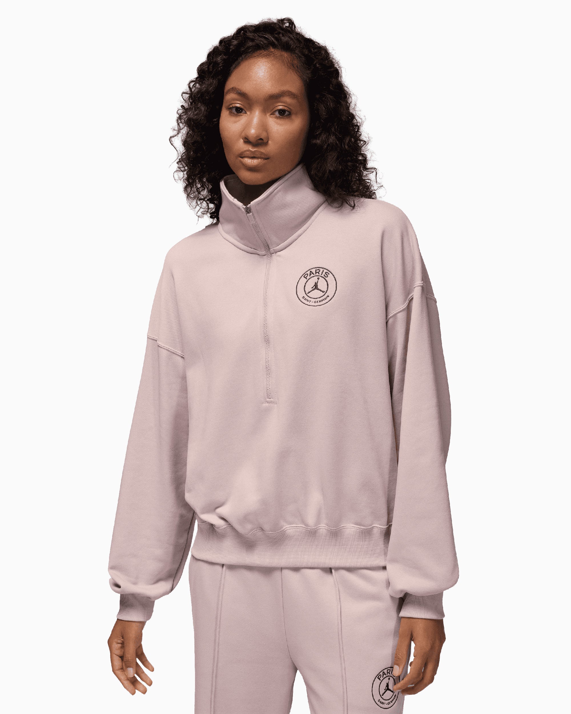 Sweatshirts Jordan x PSG Fleece Logo Women's Half Zip Sweatshirt - HV0137-627