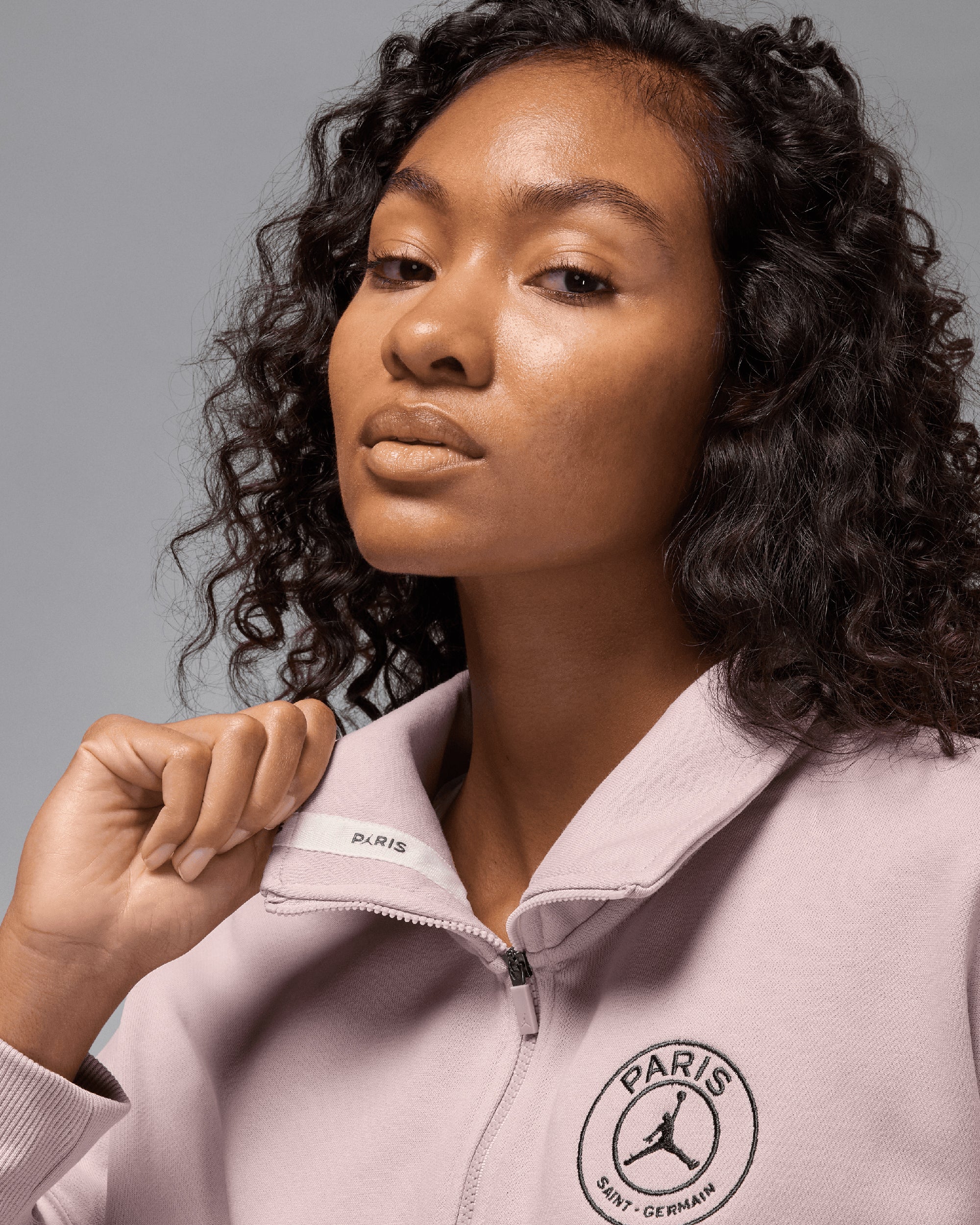 Sweatshirts Jordan x PSG Fleece Logo Women's Half Zip Sweatshirt - HV0137-627
