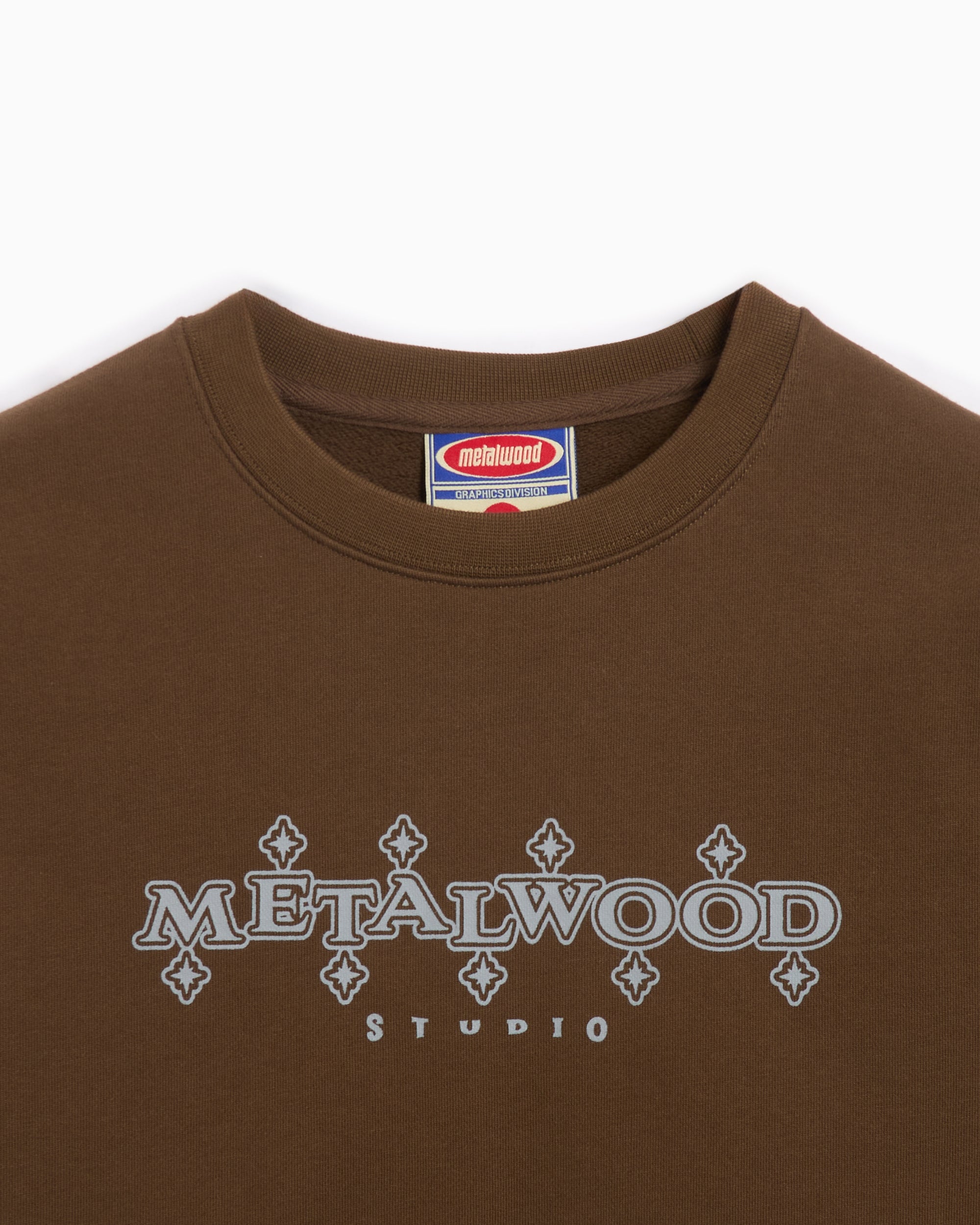 Sweatshirts Metalwood Studio Diamonds Men's Sweatshirt Men's Sweatshirt - MWS24-06-101-MUD