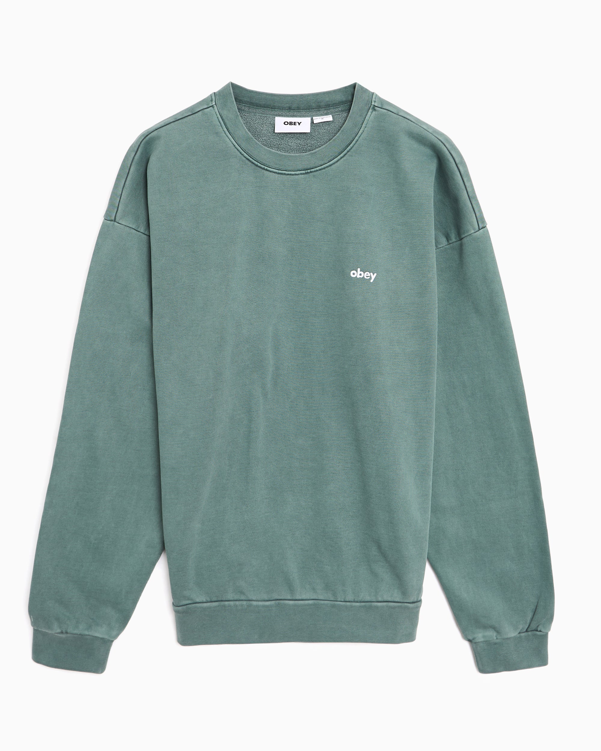Sweatshirts OBEY Clothing Lowercase Pigment Logo Relaxed Men's Sweatshirt - 112480138-PNE