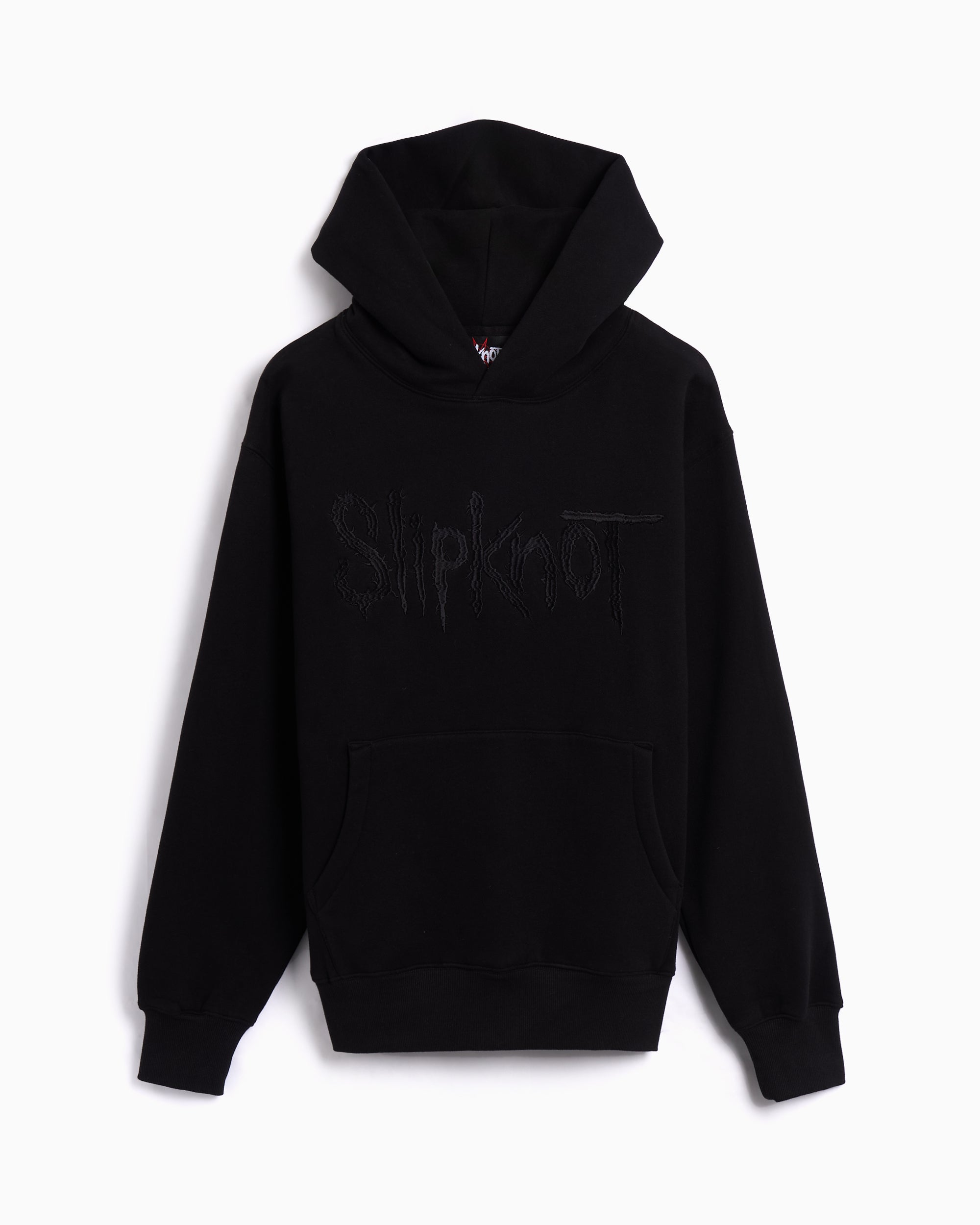 Sweatshirts Pleasures x Slipknot Debut Logo Relaxed Men's Hoodie - P25SK001-BLACK