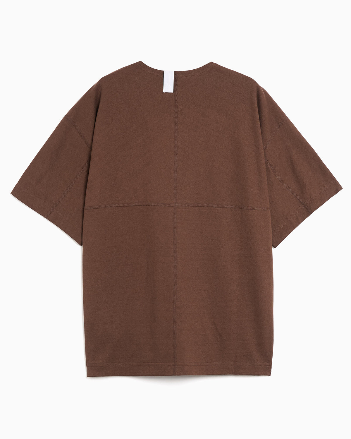 Sweatshirts Poliquant The Linked Single Part S/S Short Sleeve Relaxed Men's Sweatshirt - 2602001-BROWN