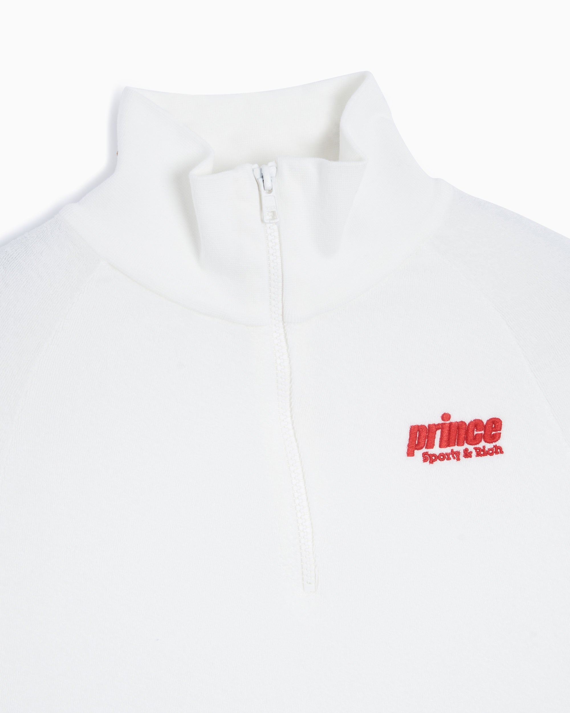 Sweatshirts X Prince Sporty & Rich x Prince Sporty Unisex 1/4 Zip Sweatshirt Unisex Half Zip Sweatshirt - QZ1061WH
