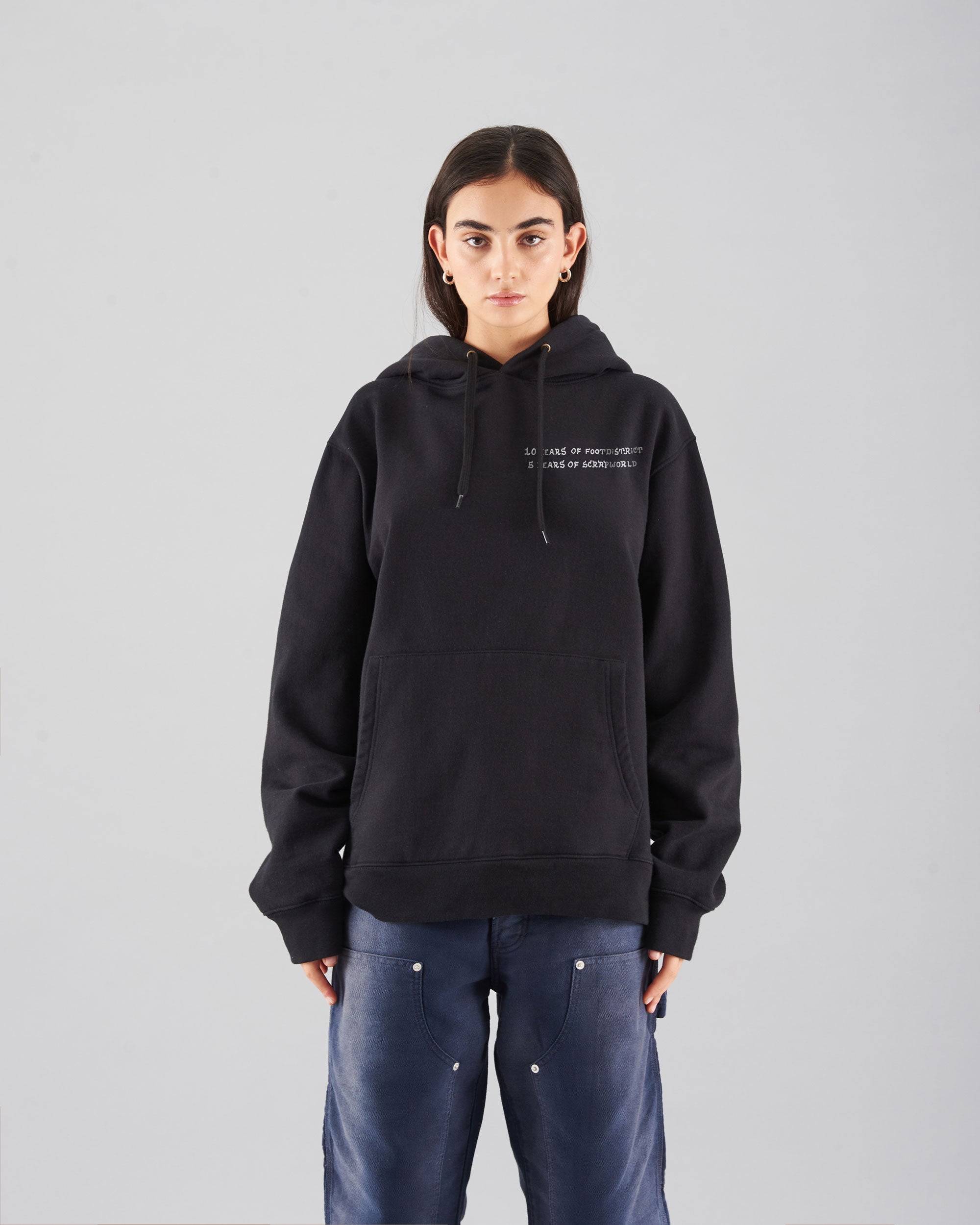 Sweatshirts X ScrapWorld FOOTDISTRICT x ScrapWorld Logo Unisex Hoodie Unisex Hoodie - FDSWHLOGO-BLACK