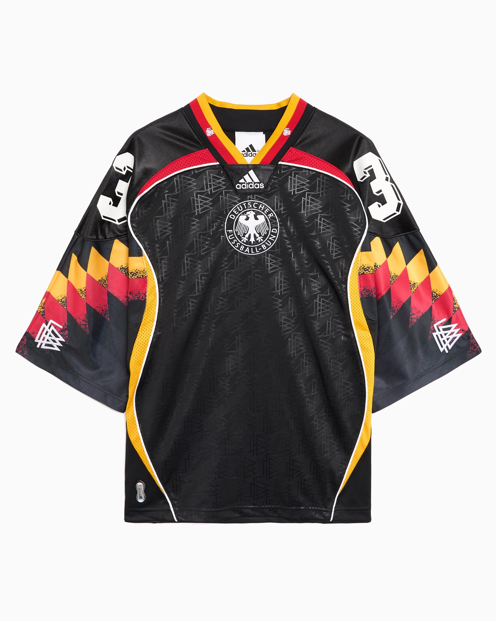 T-Shirts adidas Originals Bringback Remixed "Germany" Logo Half-Sleeved Oversize Men's Jersey T-Shirt - KD5980