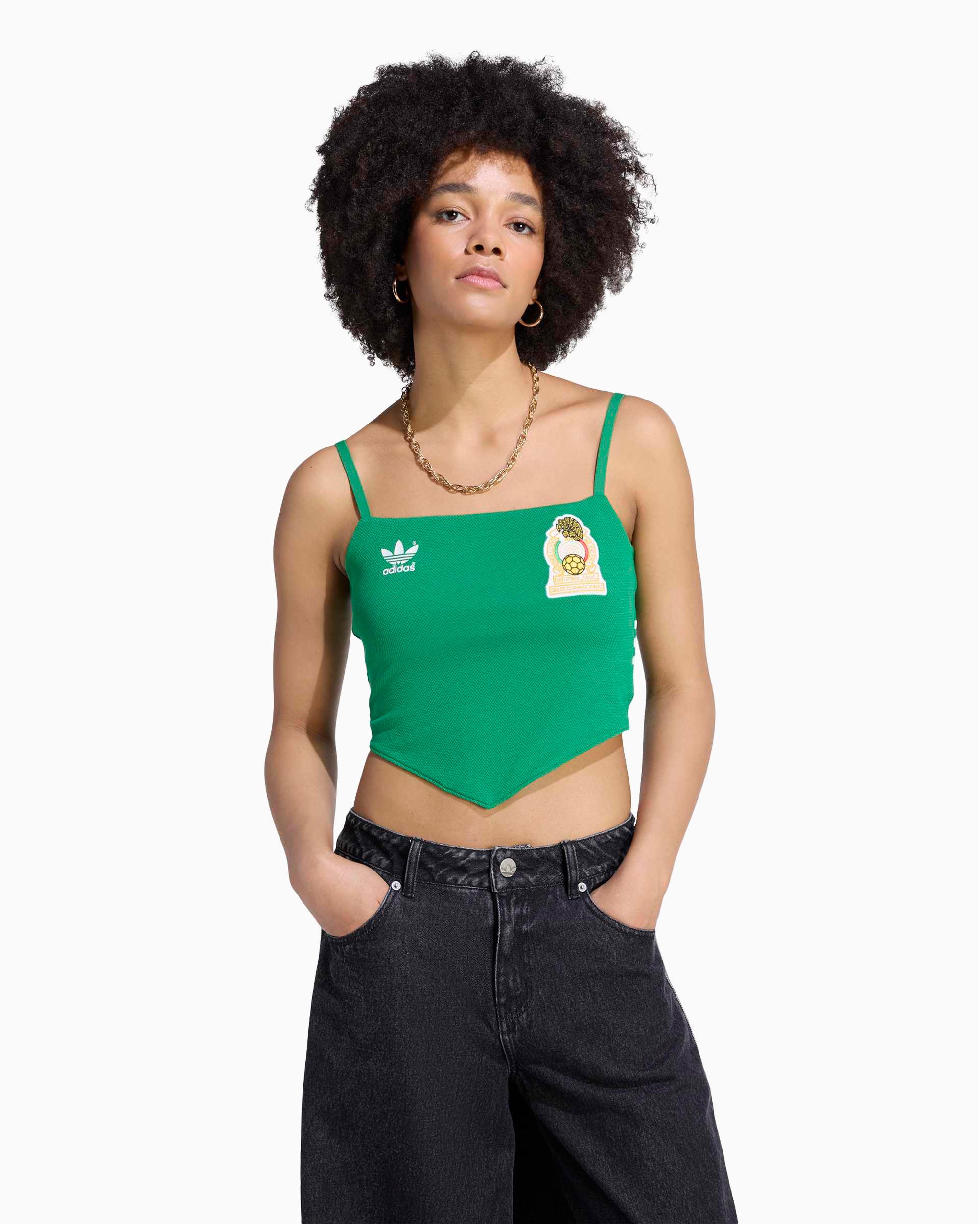 T-Shirts adidas Originals Mexico Reconstructed Crop Women's T-Shirt - KE2300