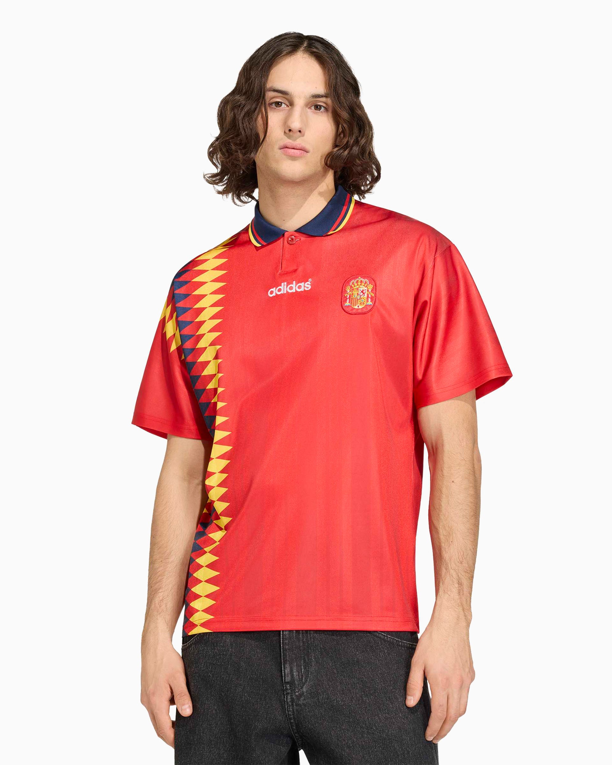 T-Shirts adidas Originals Spain 1994 Football 1st Kit Relaxed Men's Jersey T-Shirt - JN3707