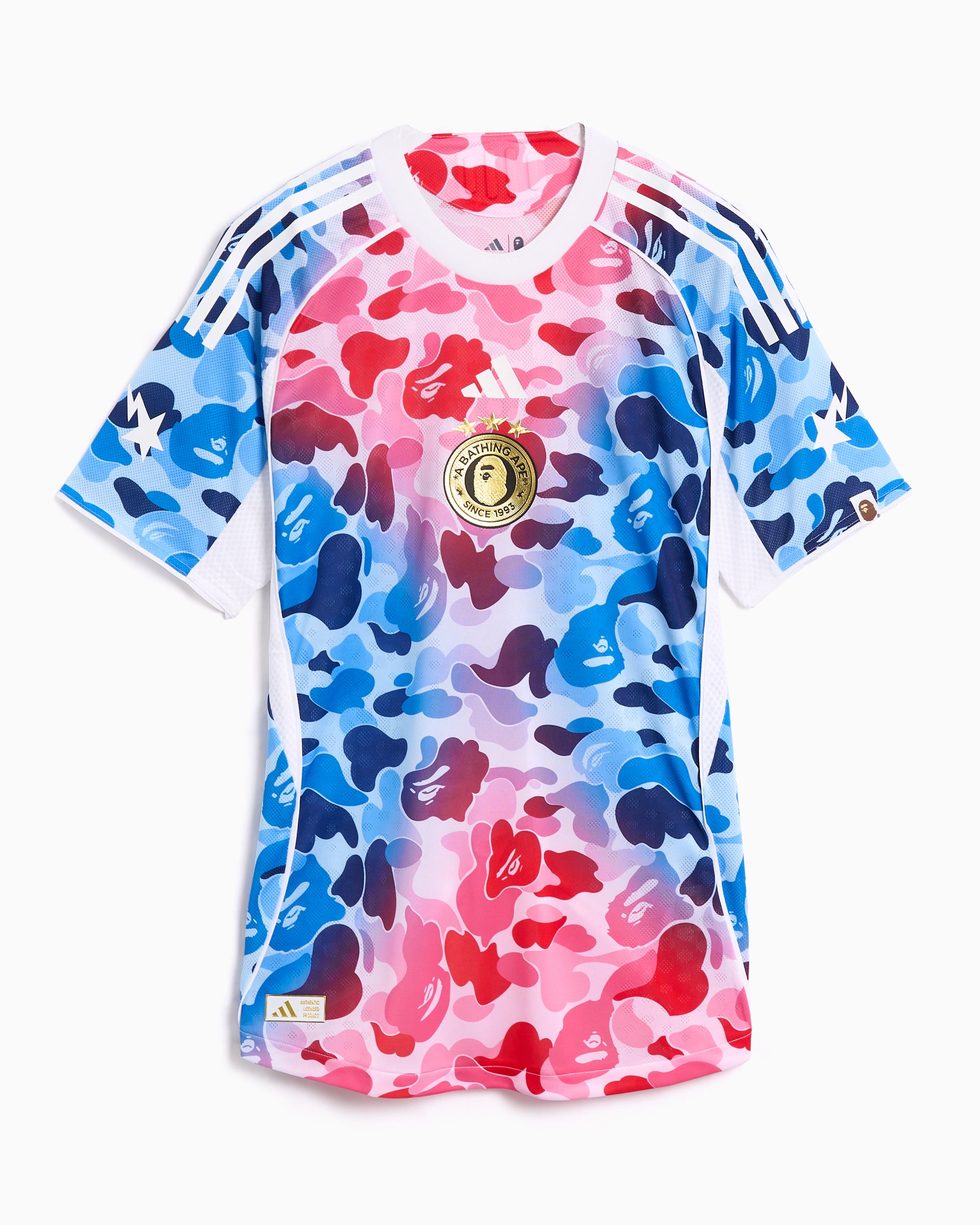 T-Shirts adidas Originals x BAPE Football Graphic Slim Men's Jersey T-Shirt - KA0040