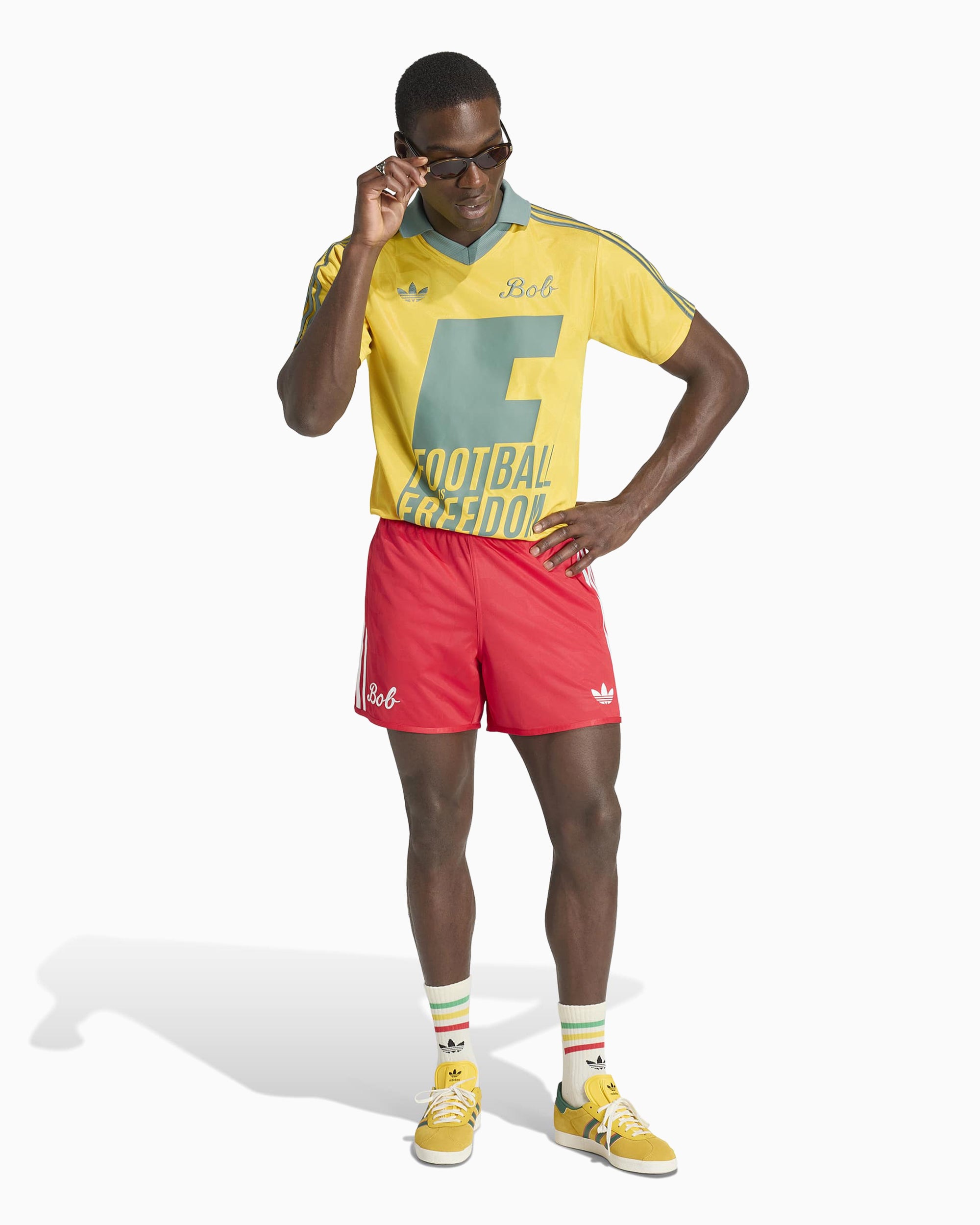 T-Shirts adidas Originals x Bob Marley Jacquard Graphic Men's Jersey T-Shirt - KA8907