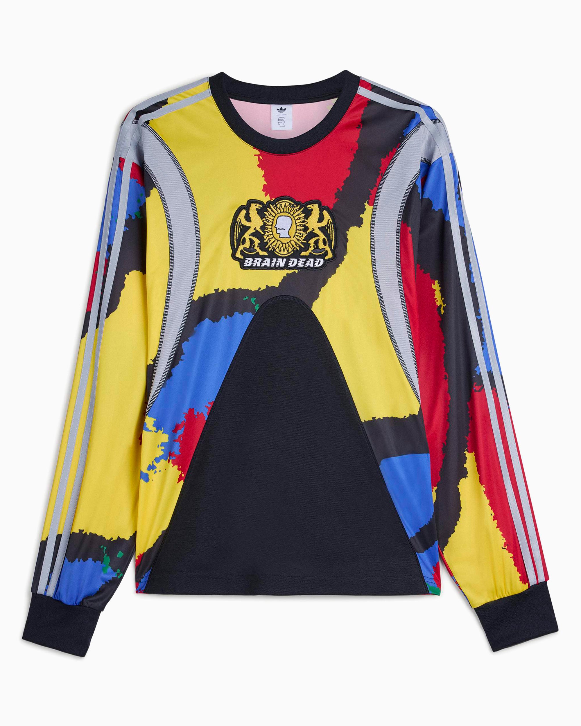 T-Shirts adidas Originals x Brain Dead Graphic Long-Sleeved Relaxed Unisex Jersey T-Shirt - JY7958