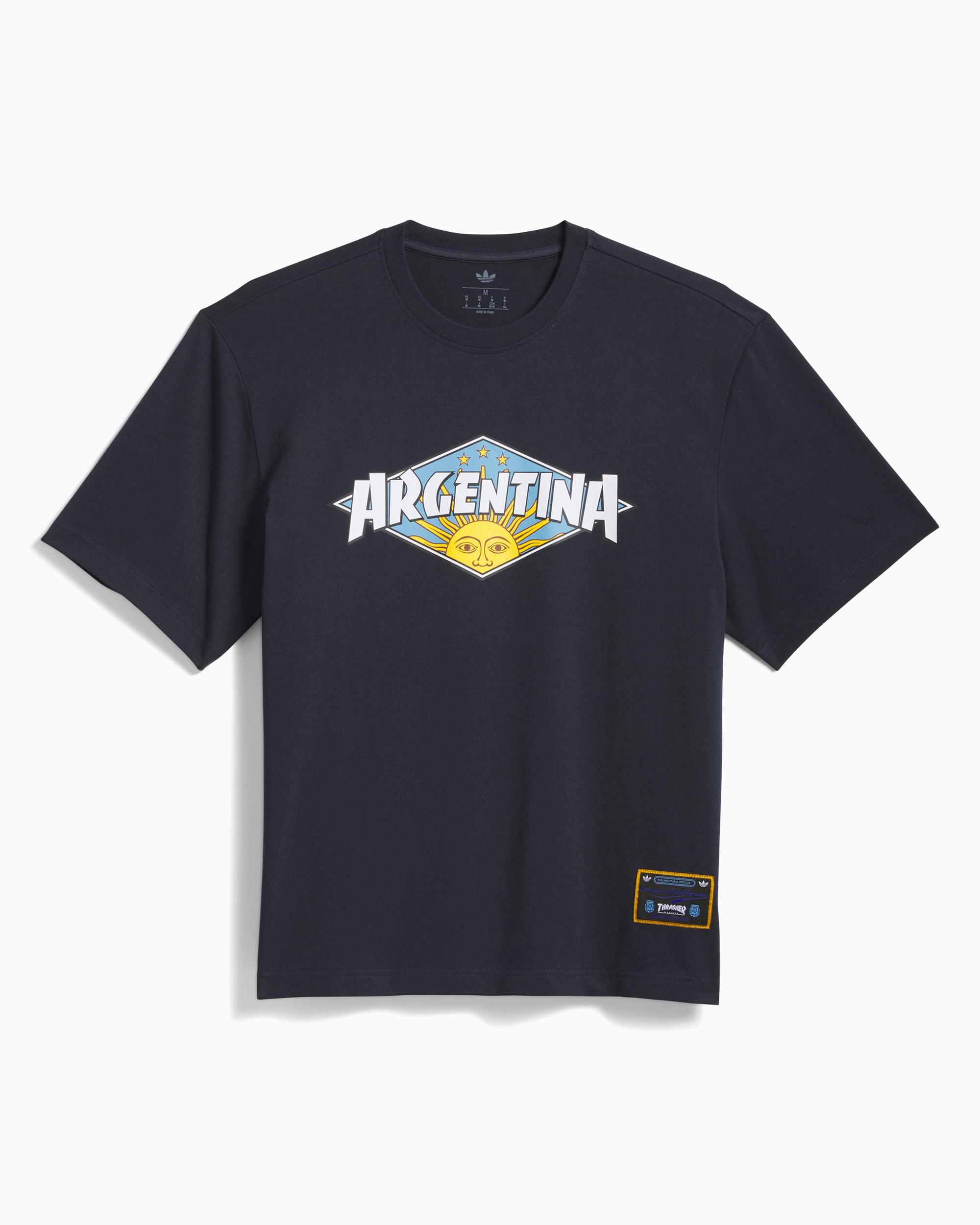 T-Shirts adidas Originals x Thrasher x AFA Argentina Relaxed Men's T-Shirt - KX4543