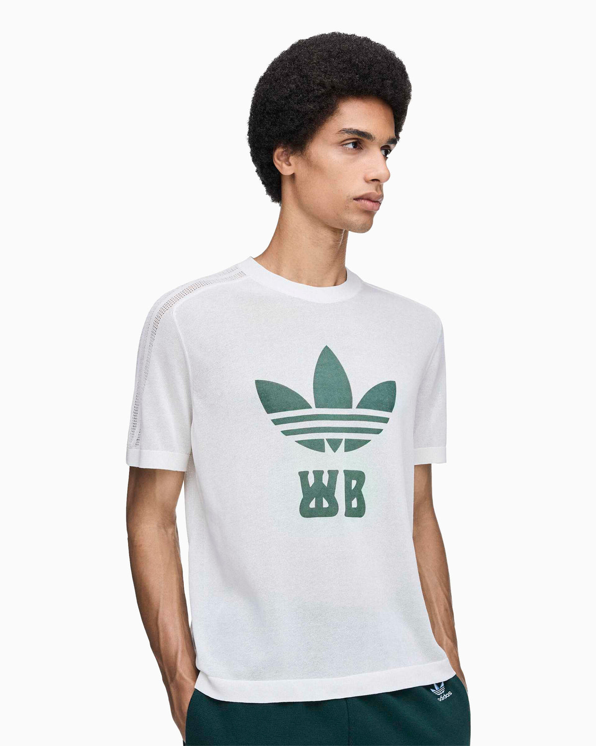 T-Shirts adidas Originals x Wales Bonner Logo Relaxed Men's T-Shirt - HY5017
