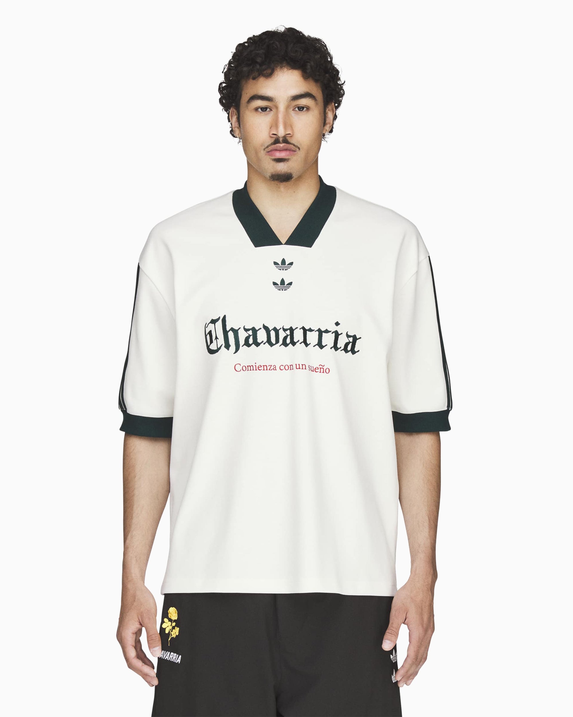 T-Shirts adidas Originals x Willy Chavarria Football Logo Relaxed Men's Jersey T-Shirt - KY7708
