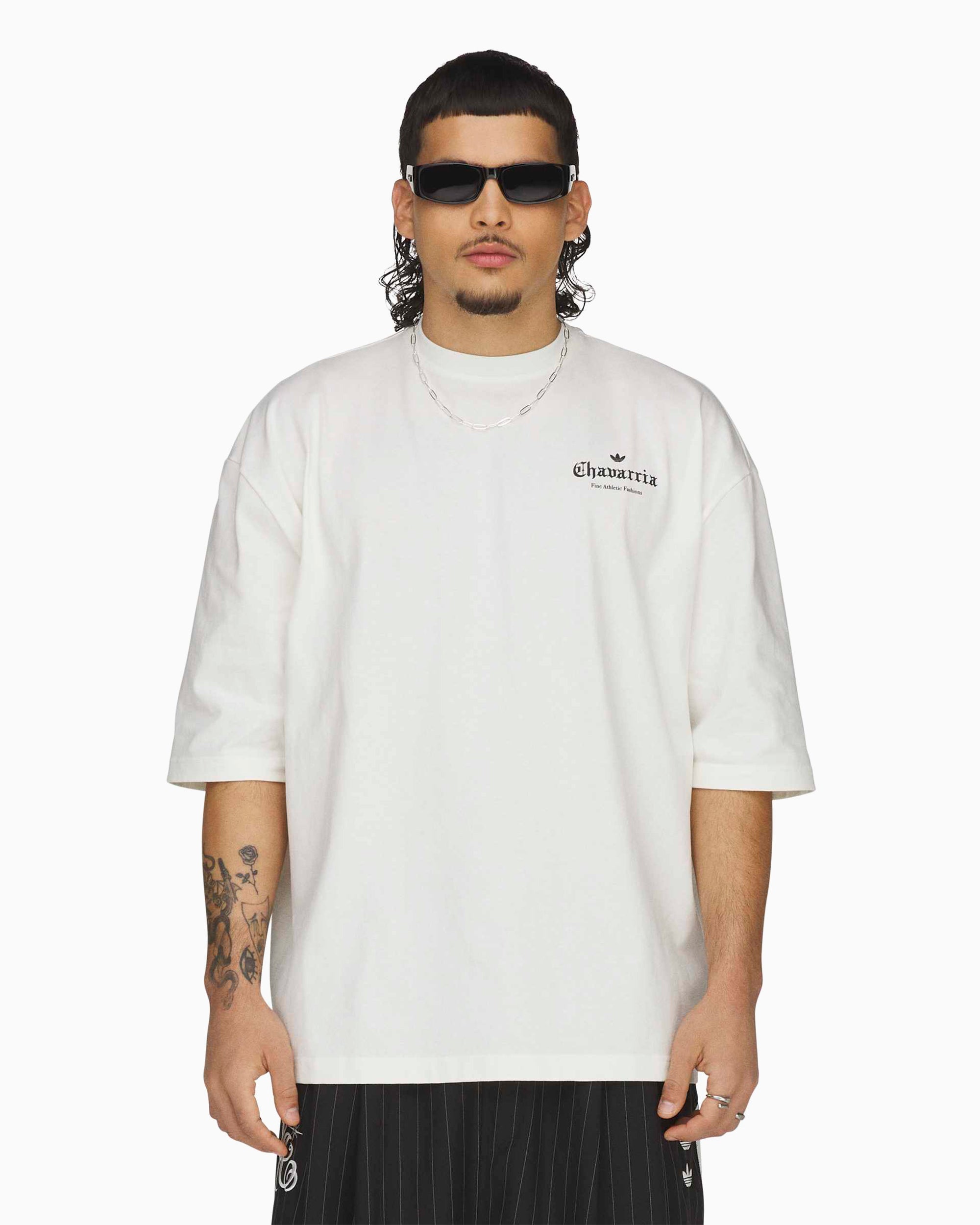 T-Shirts adidas Originals x Willy Chavarria Logo Half-Sleeved Oversize Men's T-Shirt - KR8687