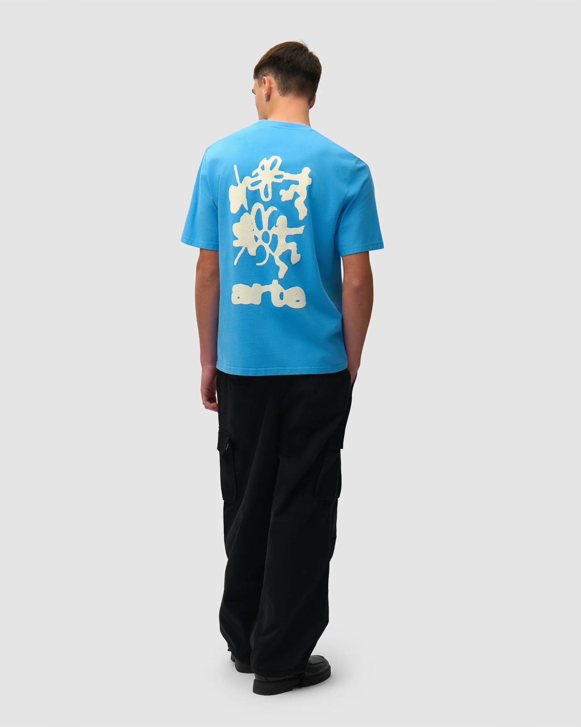 T-Shirts Arte Antwerp Blurry Back Graphic Relaxed Men's T-Shirt - SS26-101T-Blue