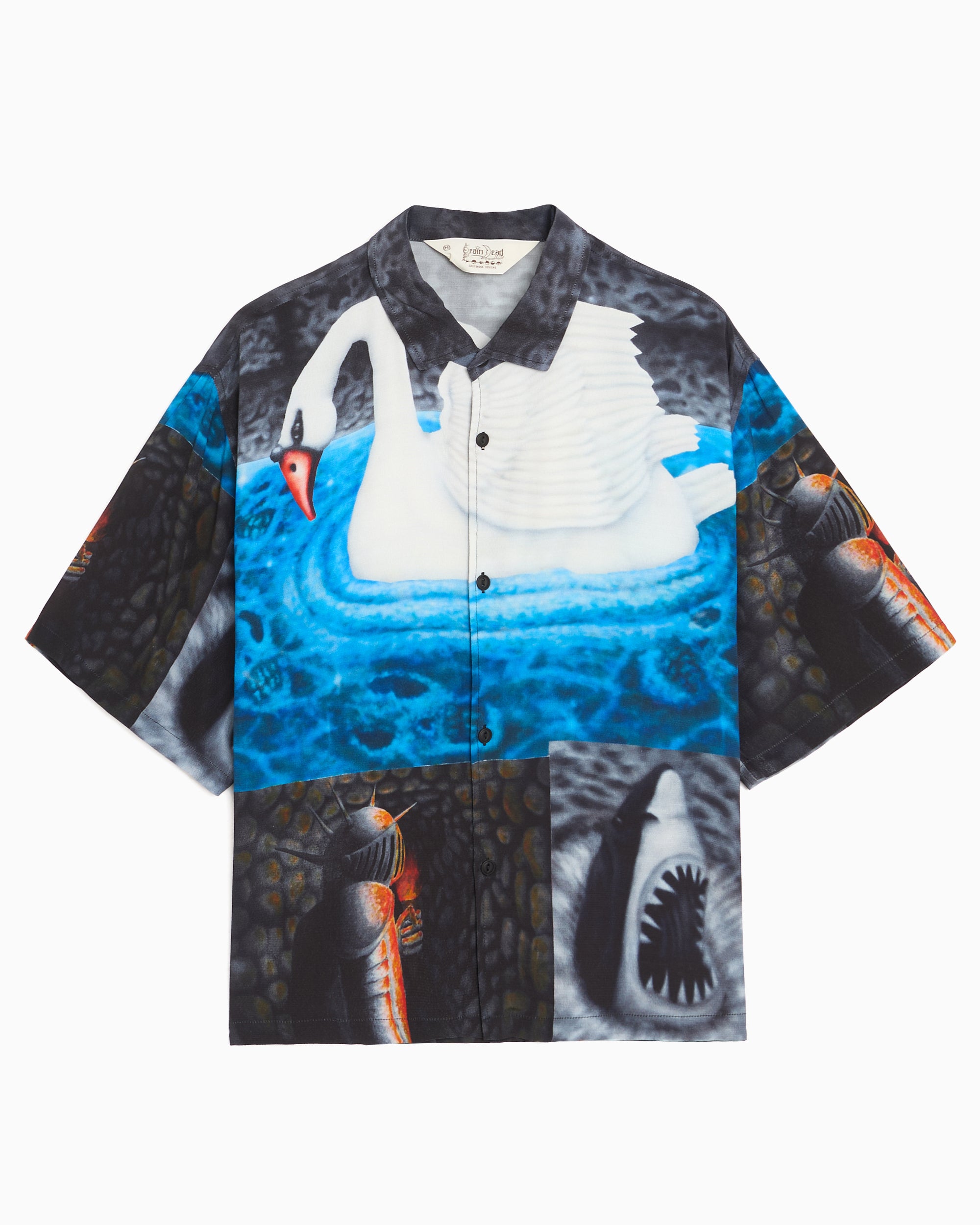 T-Shirts Brain Dead Copia Graphic Relaxed Men's Jersey T-Shirt - BDP26T11004920BK01