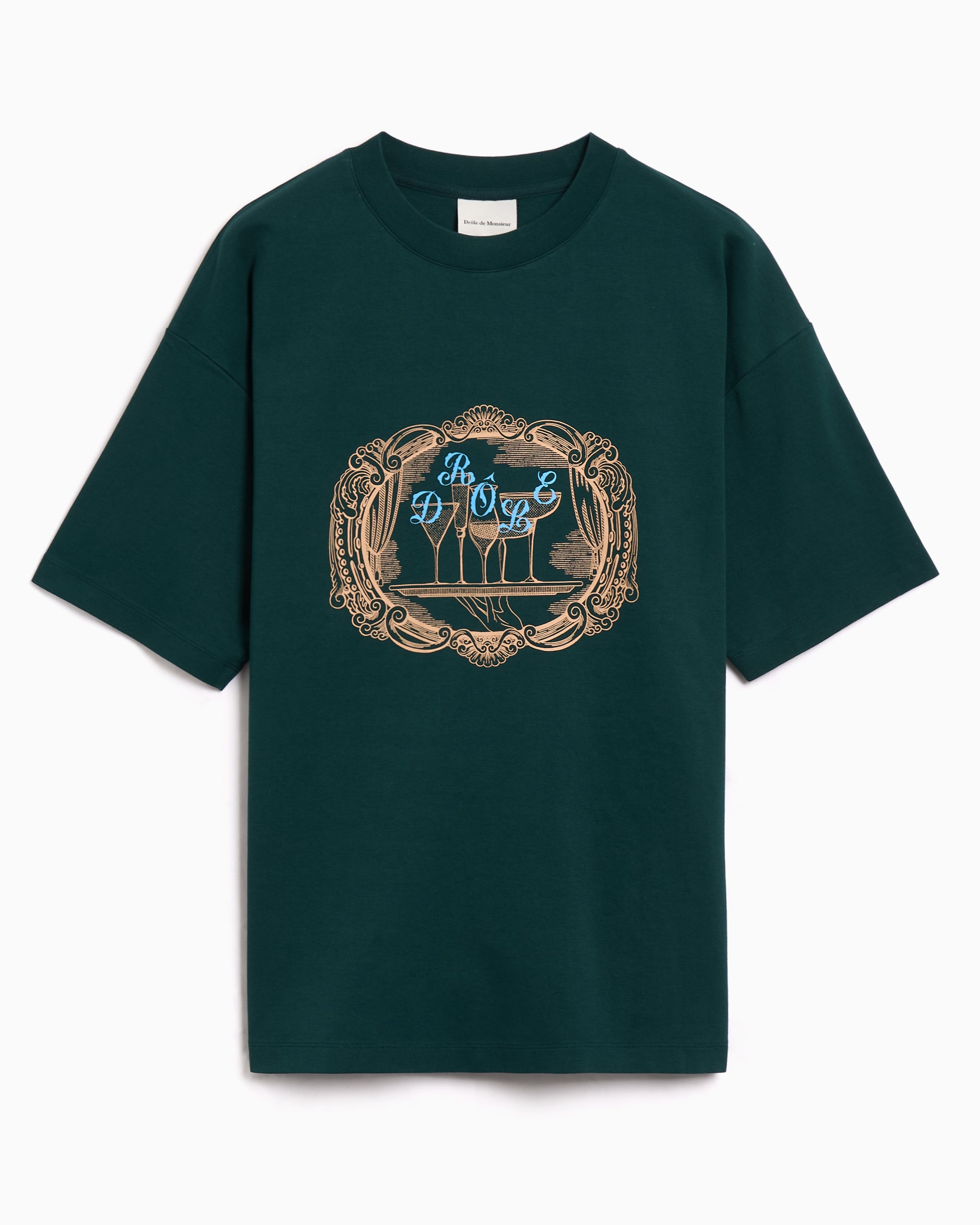 T-Shirts Drôle de Monsieur Plateau Relaxed Men's T-Shirt - TS255-CO002-DGN