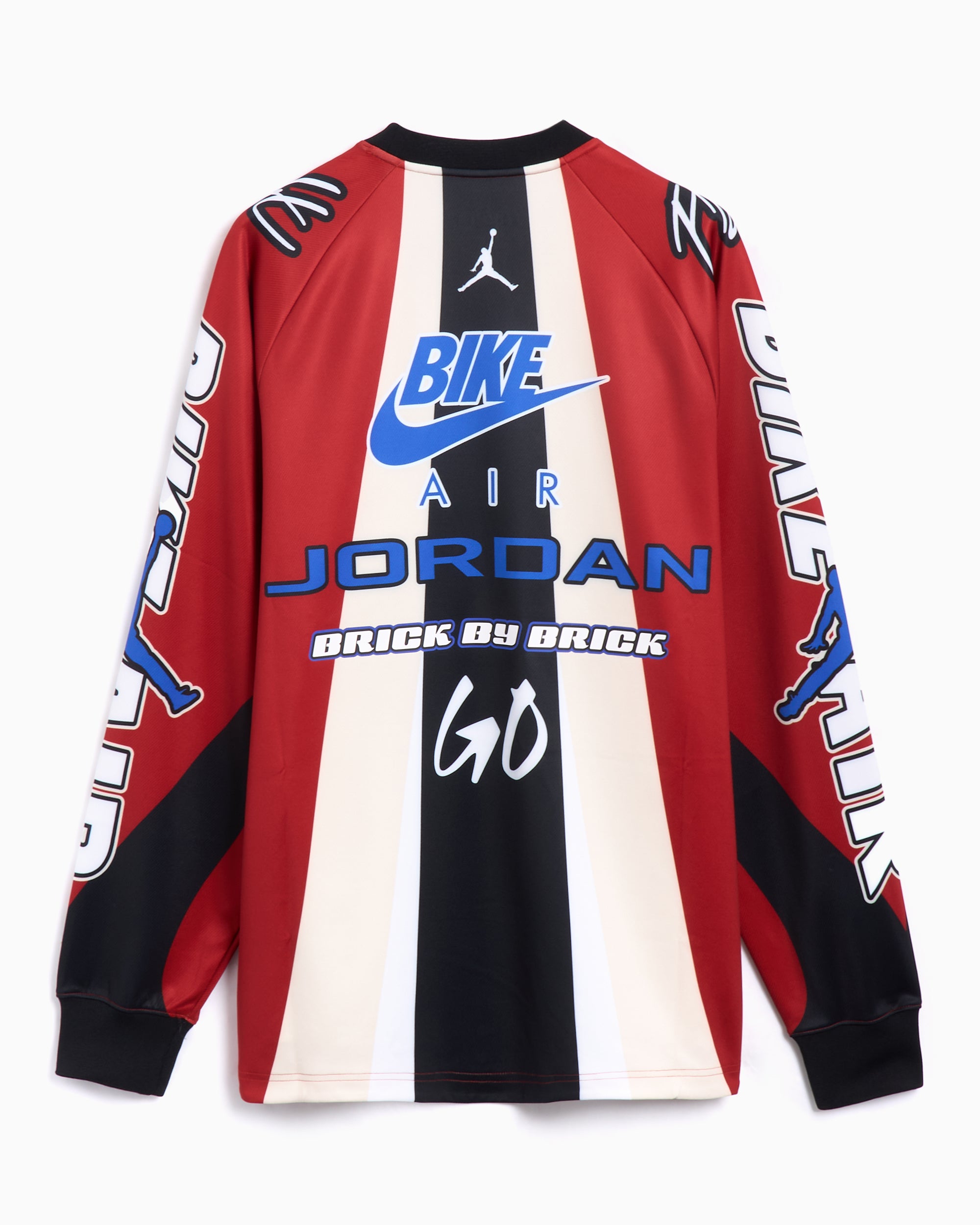 T-Shirts Jordan x Nigel Sylvester Bike Men's Long Sleeve T-Shirt Oversize Men's T-Shirt - HQ1729-623