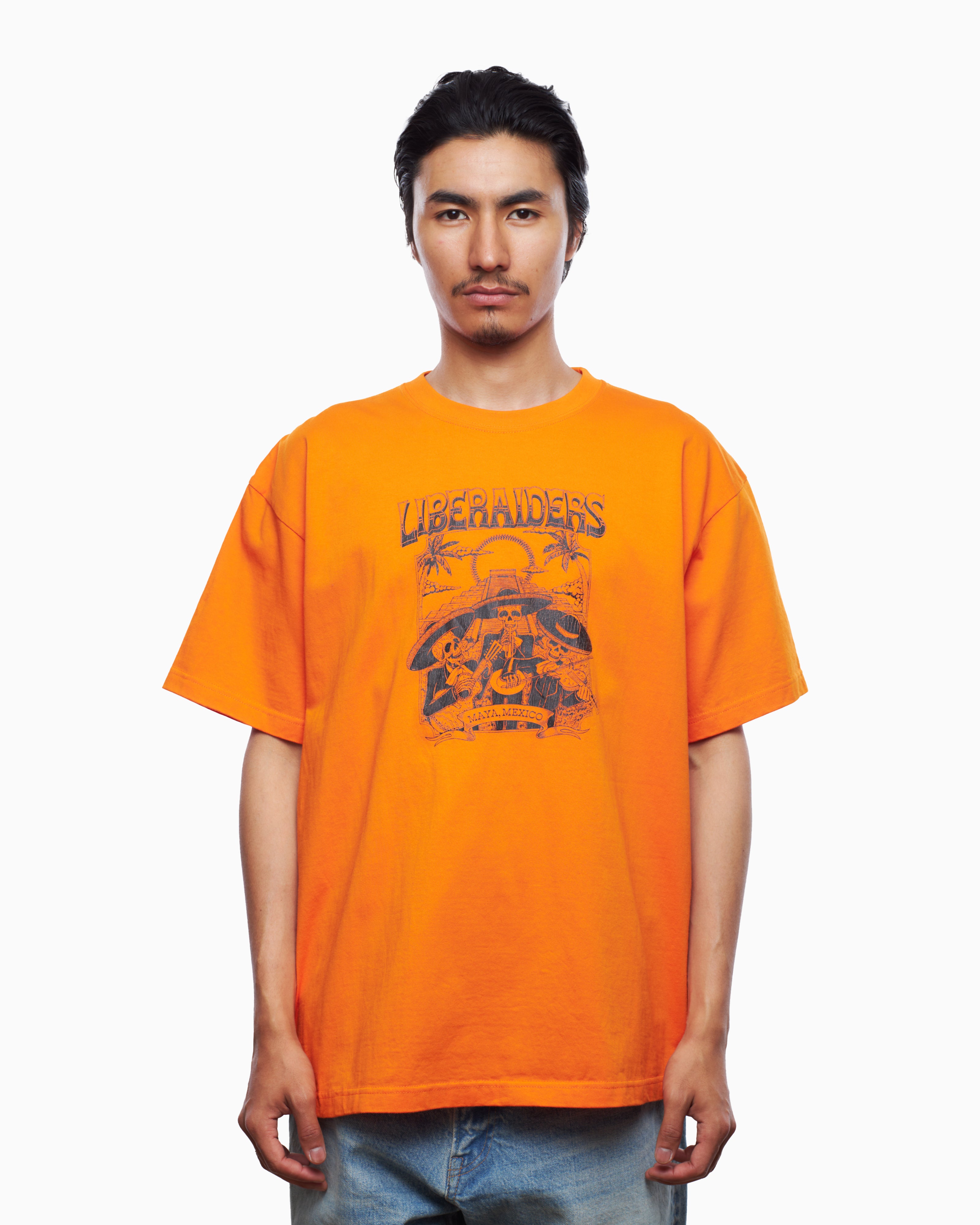 T-Shirts Liberaiders® Liberaiders® Calavera Parade Men's T-Shirt Men's T-Shirt - 756072303-ORANGE