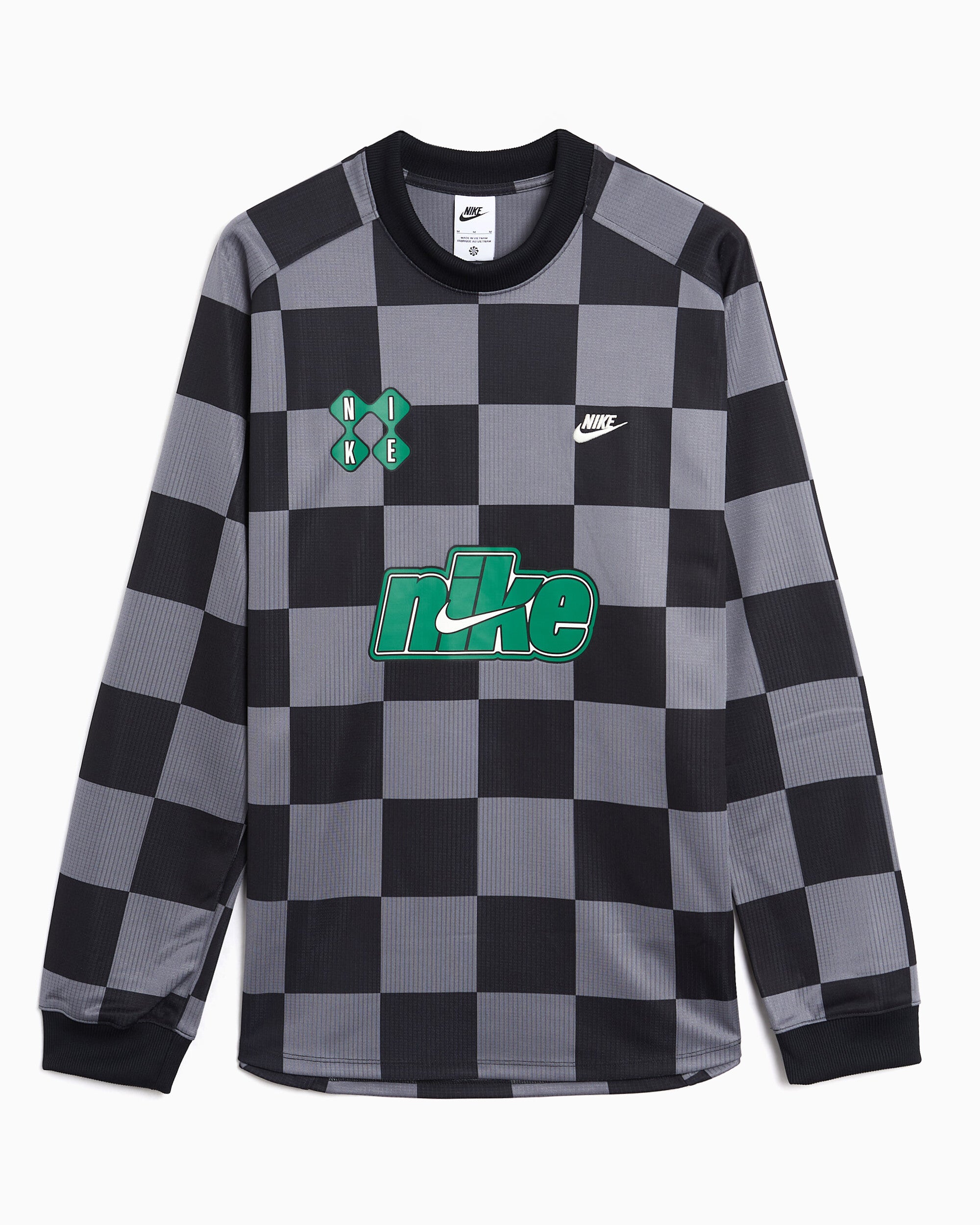 T-Shirts Nike Sportswear Club Goalie Plaid Long-Sleeved Relaxed Men's Jersey T-Shirt - II4367-084