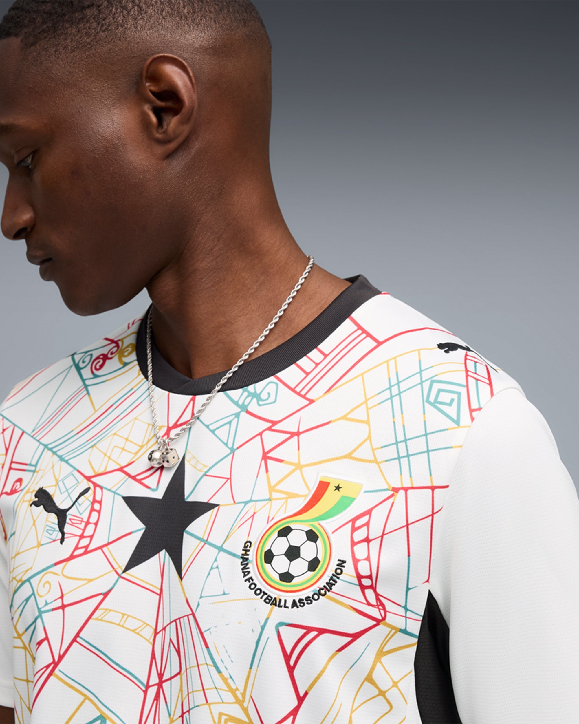 T-Shirts Puma Republic of Ghana Futbol 2026 Home Kit Men's Jersey T-Shirt - 783419-01