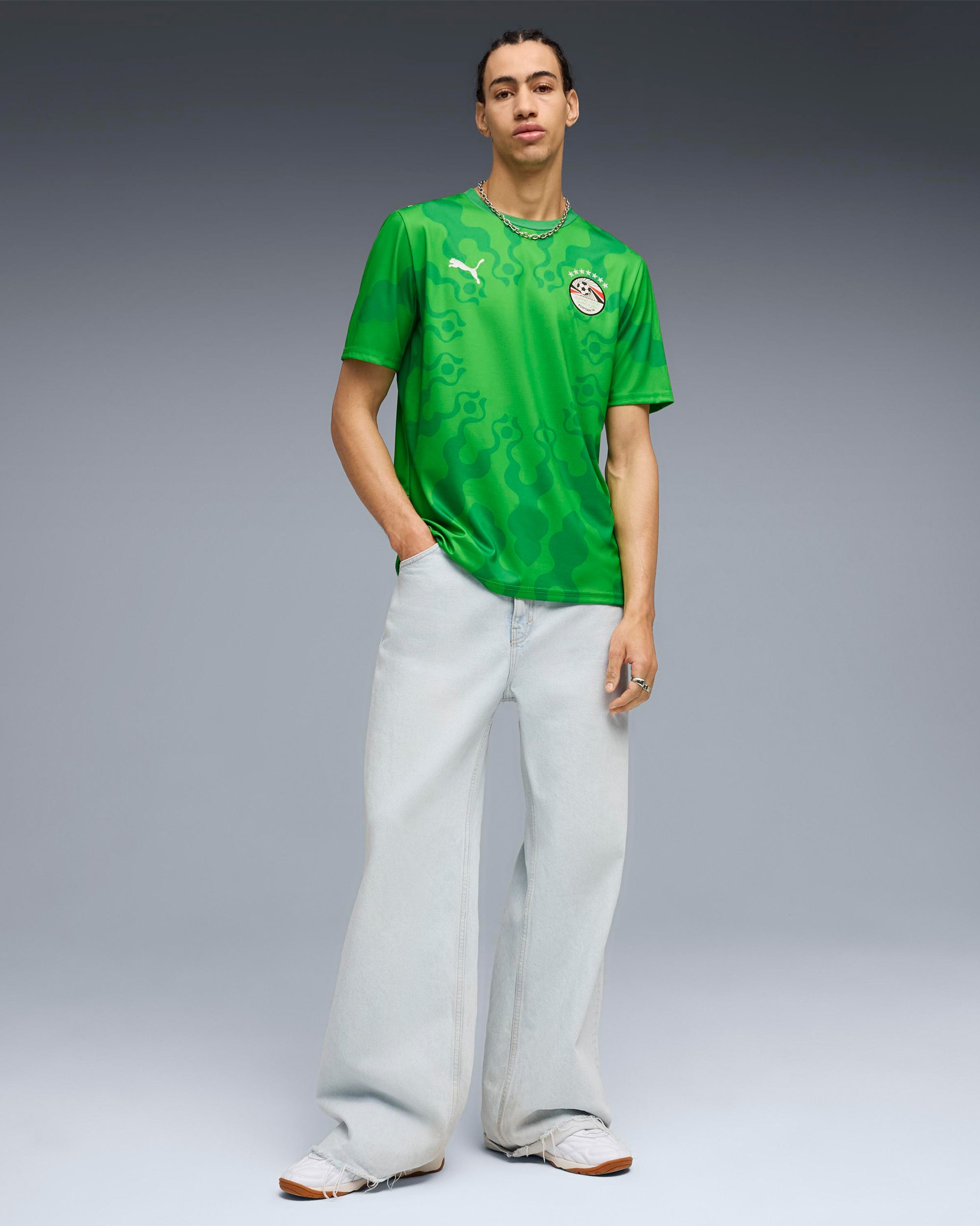 T-Shirts Puma x Salehe Bembury x Egypt Goalkeeper Logo Men's Jersey T-Shirt - 787112-80
