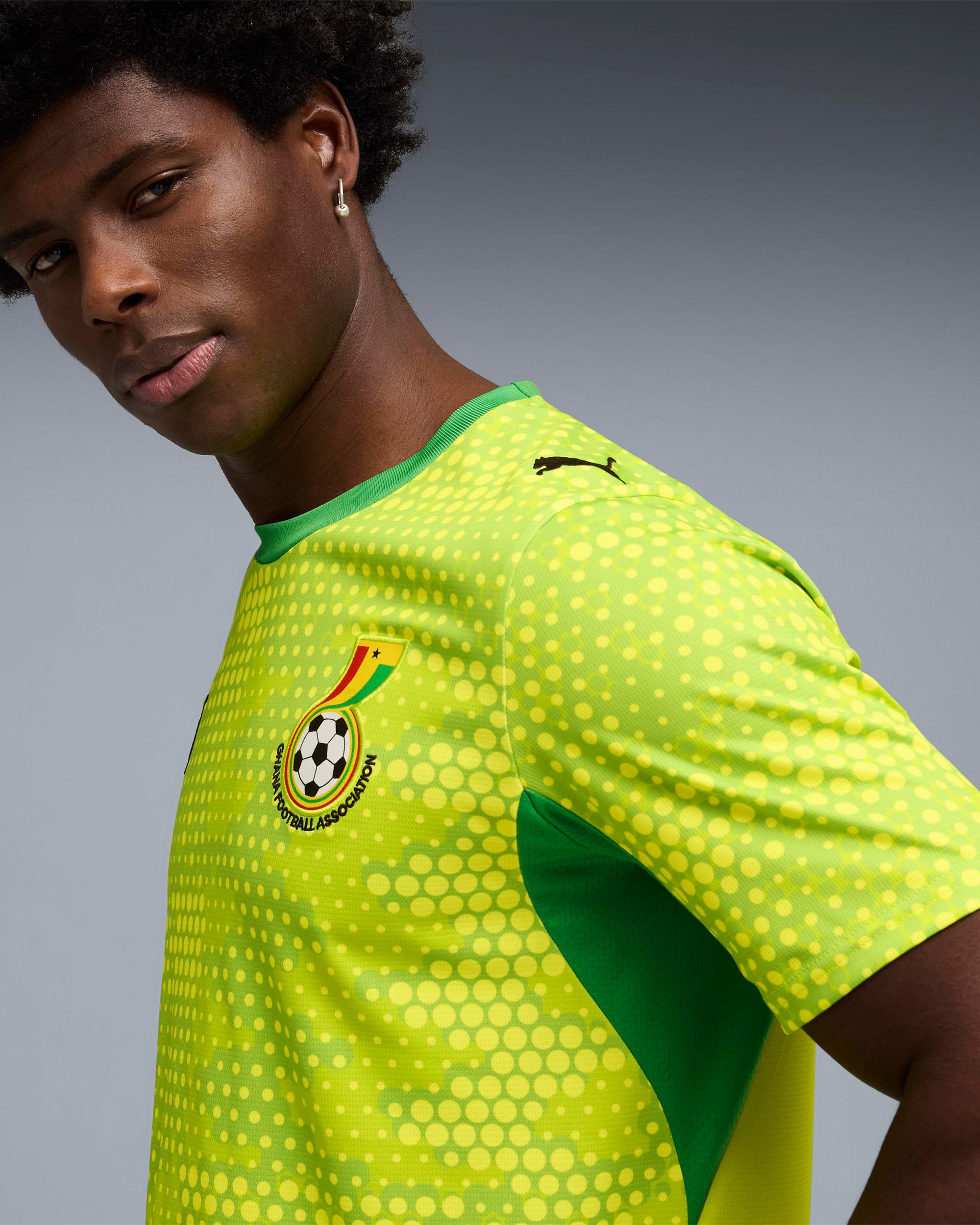 T-Shirts Puma x Salehe Bembury x Ghana Goalkeeper Logo Men's Jersey T-Shirt - 787099-88