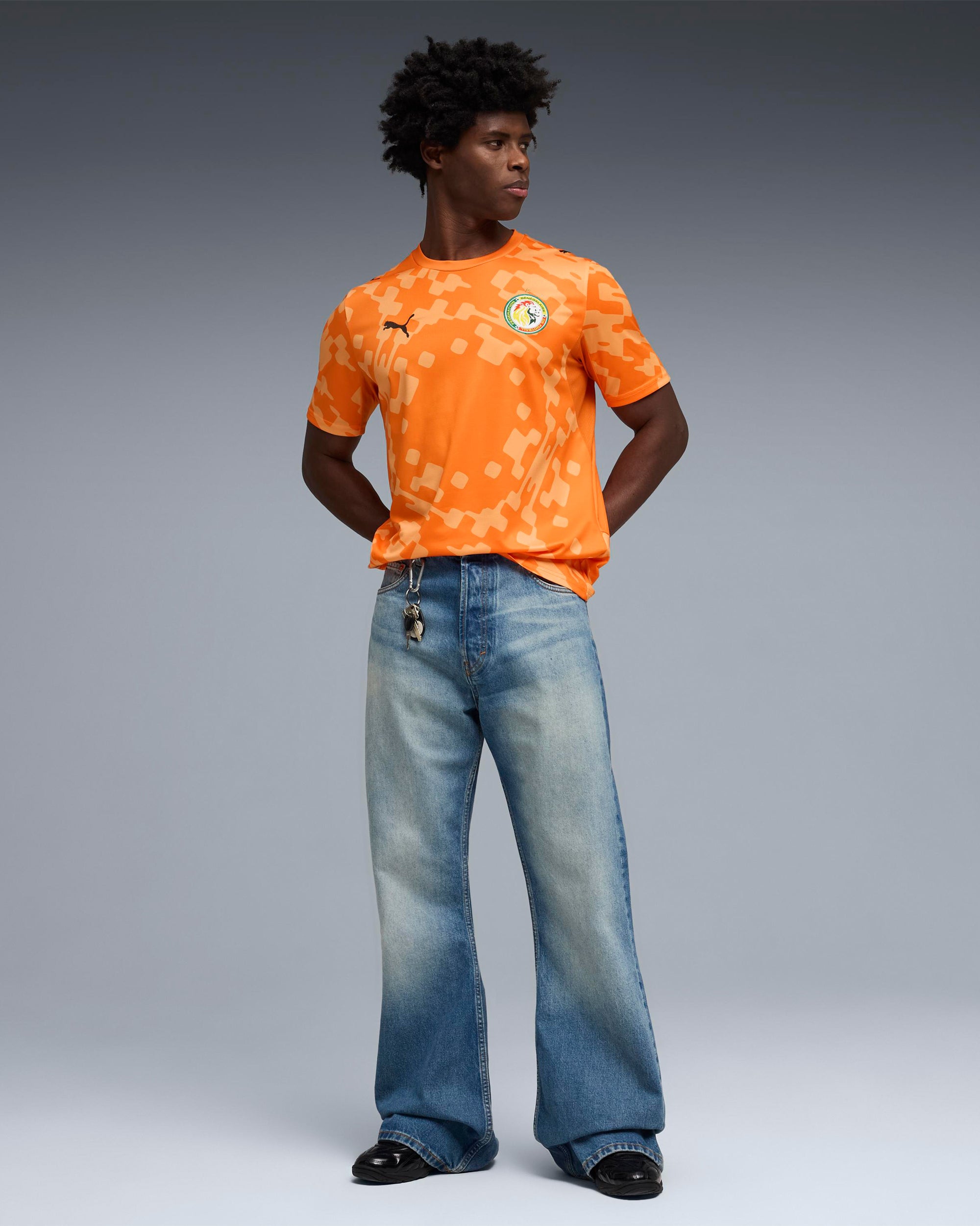 T-Shirts Puma x Salehe Bembury x Senegal Goalkeepers Logo Men's Jersey T-Shirt - 787109-87