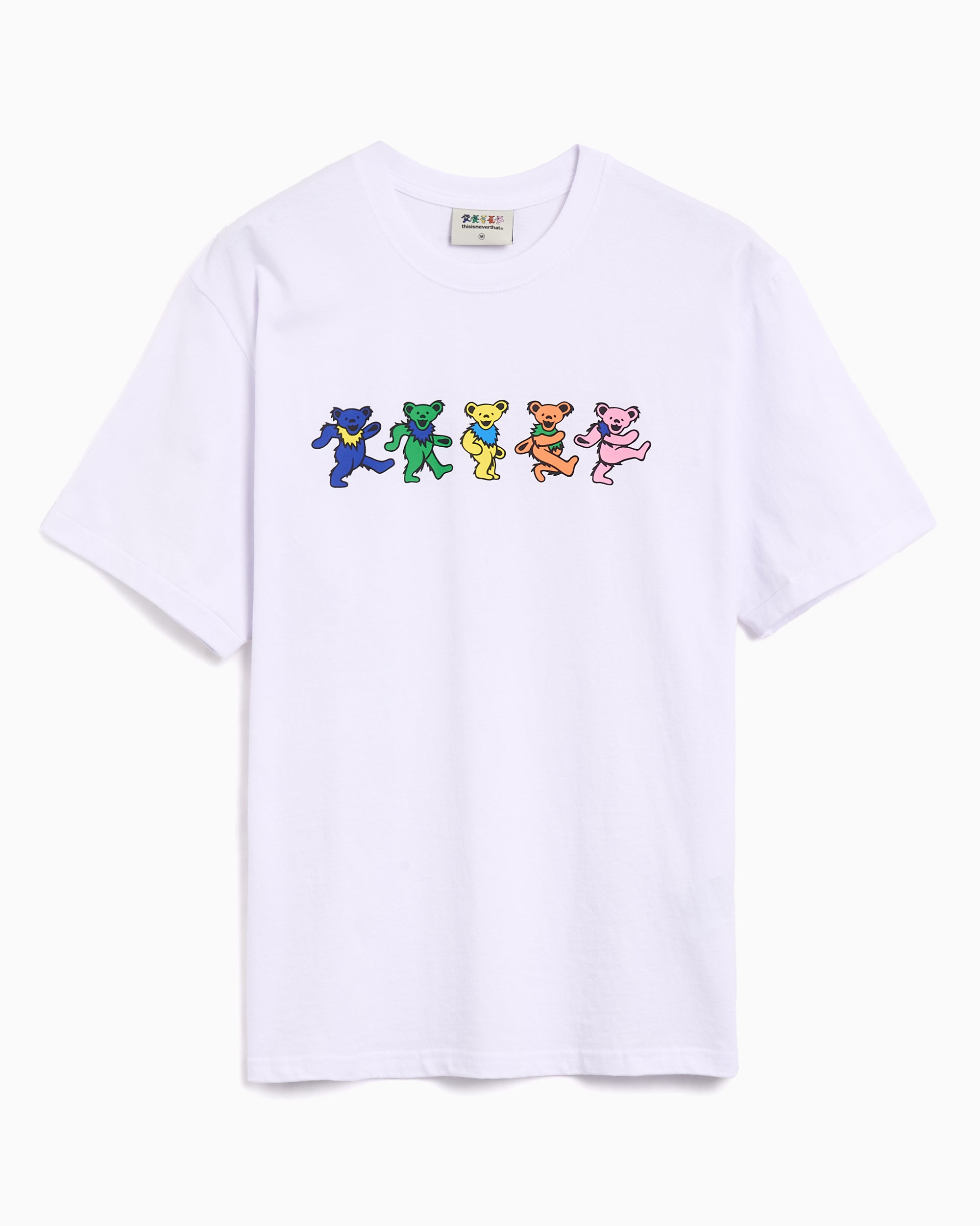 T-Shirts thisisneverthat® x Grateful Dead Dancing Bears Graphic Relaxed Unisex T-Shirt - GD251TTSST01-WHT